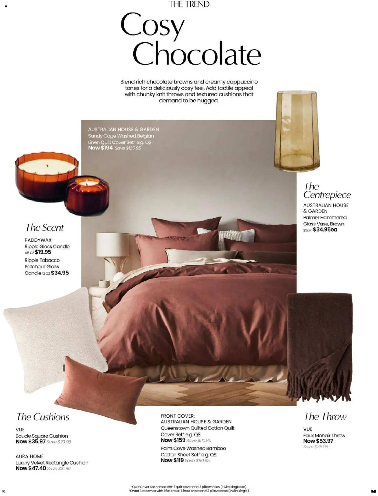 Myer catalogue - valid from 28.04.2026 | Page: 2 | Products: Cushion, Linen, Chocolate, Centrepiece