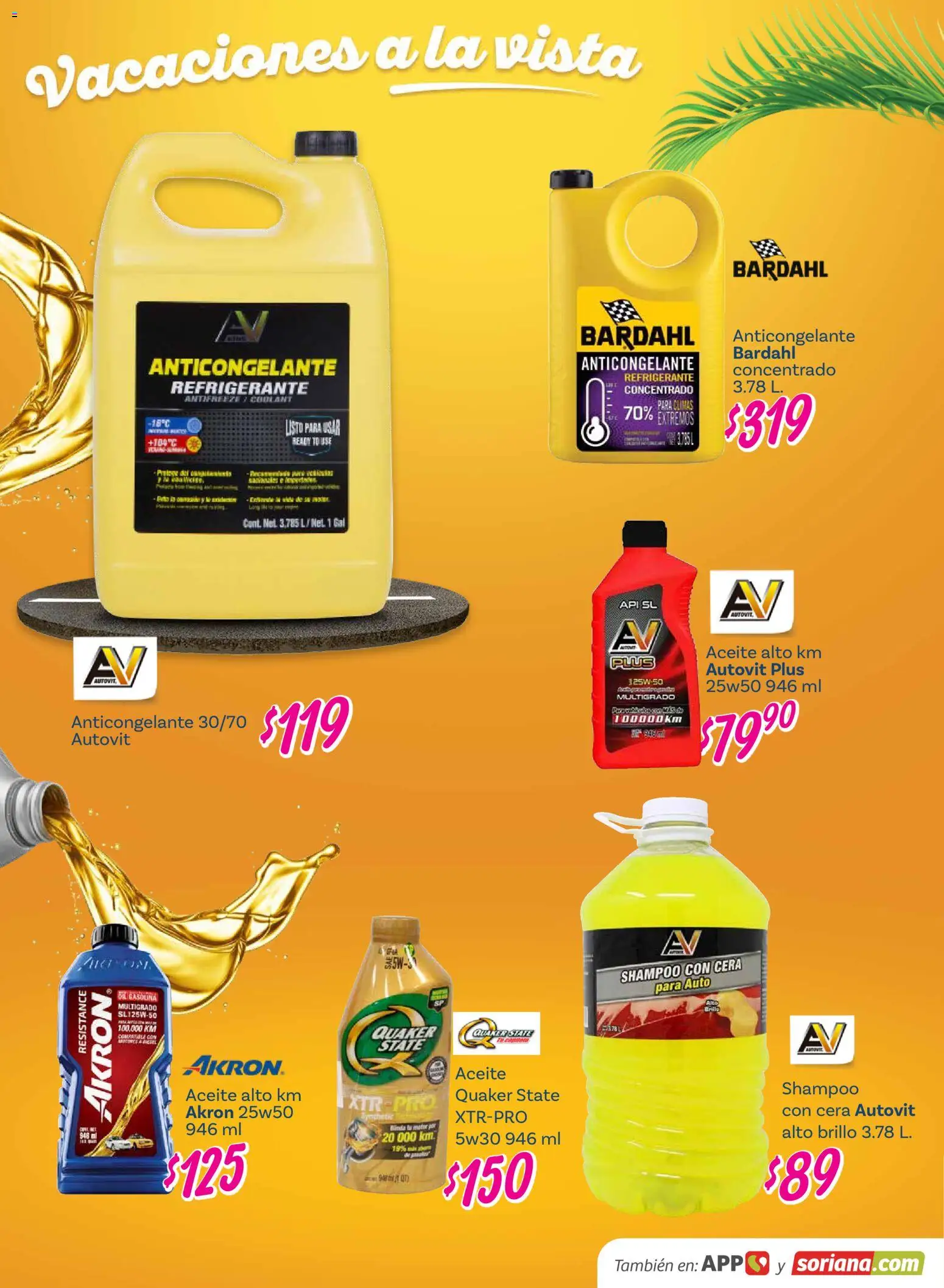 Nuevas ofertas de Soriana válidas en toda la República Mexicana desde el 26.02.2026. ¡Encuentra las mejores ofertas en Soriana folleto! | Página: 28 | Productos: Brillo, Aceite, Cera