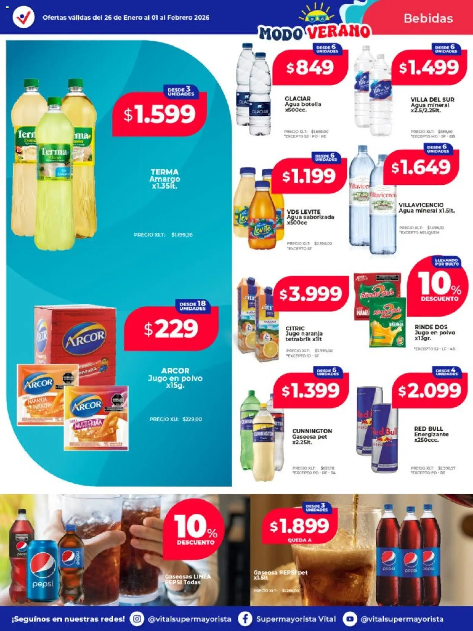 Vital - Ofertas - Neuquén │ válido desde el 26.01.2026 | Página: 17 | Productos: Durazno, Polvo, Gaseosa, Agua