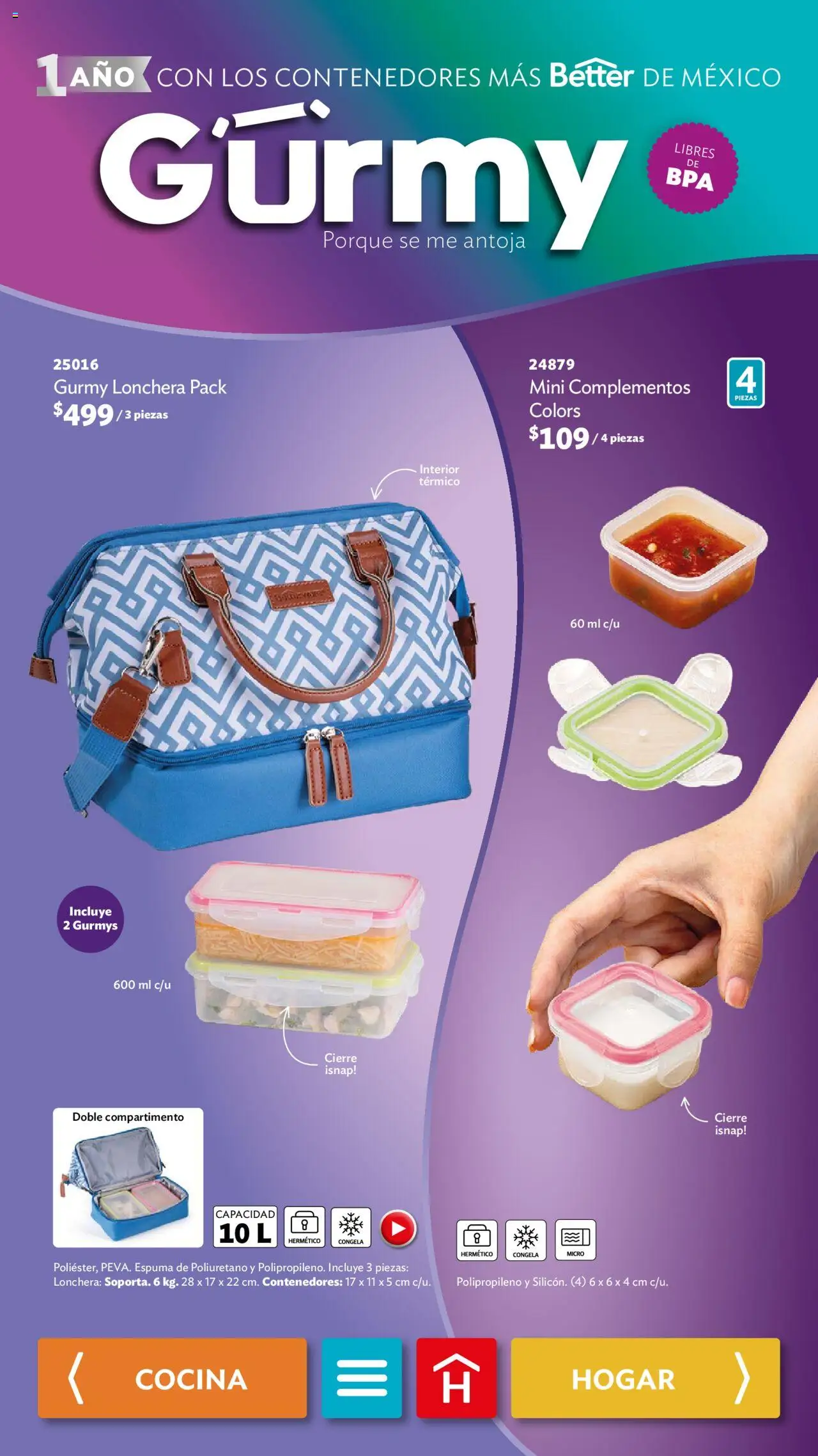 Nuevas ofertas de Betterware válidas en toda la República Mexicana desde el 01.09.2025. ¡Encuentra las mejores ofertas en Betterware - Campaña 9 2025! | Página: 52 | Productos: Espuma, Cocina
