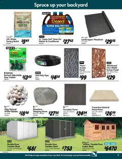 Preview of Bunnings Warehouse Summer Fun Summer Done Catalogue - valid from 07.01.2026 | Page: 11 | Products: Door, Water, Soil, Shed