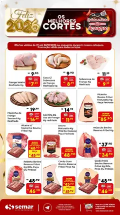 Semar Supermercado - Ofertas Quinta e Sexta do Açougue - Pré-Visualização do folheto da loja Semar Supermercado, válido de 01.01.2026