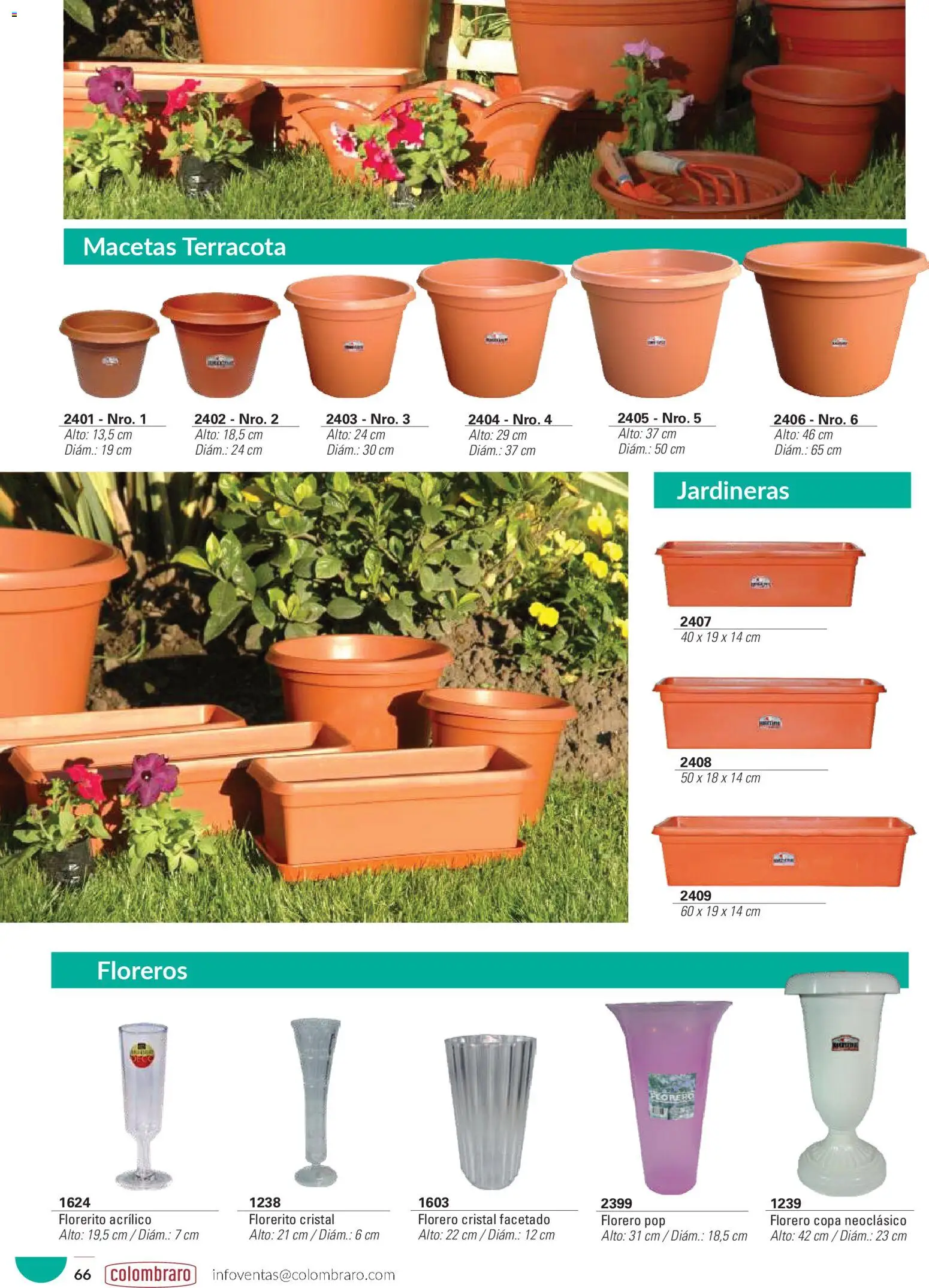 Colombraro catálogo │ válido desde el 26.01.2026 | Página: 66 | Productos: Florero