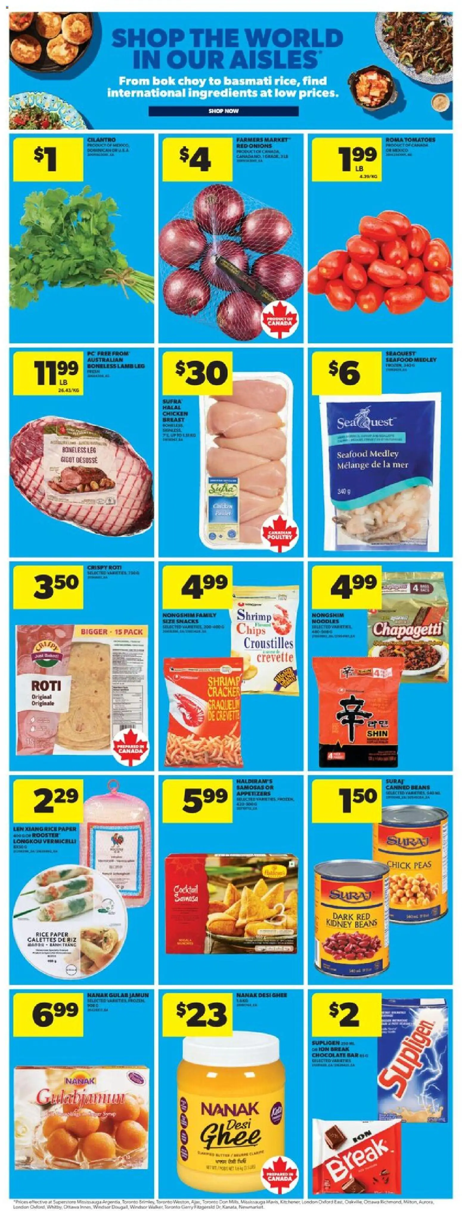 Real Canadian Superstore flyer valid from 13.11.2025 | Page: 27 | Products: Noodles, Chocolate, Chicken, Tomatoes