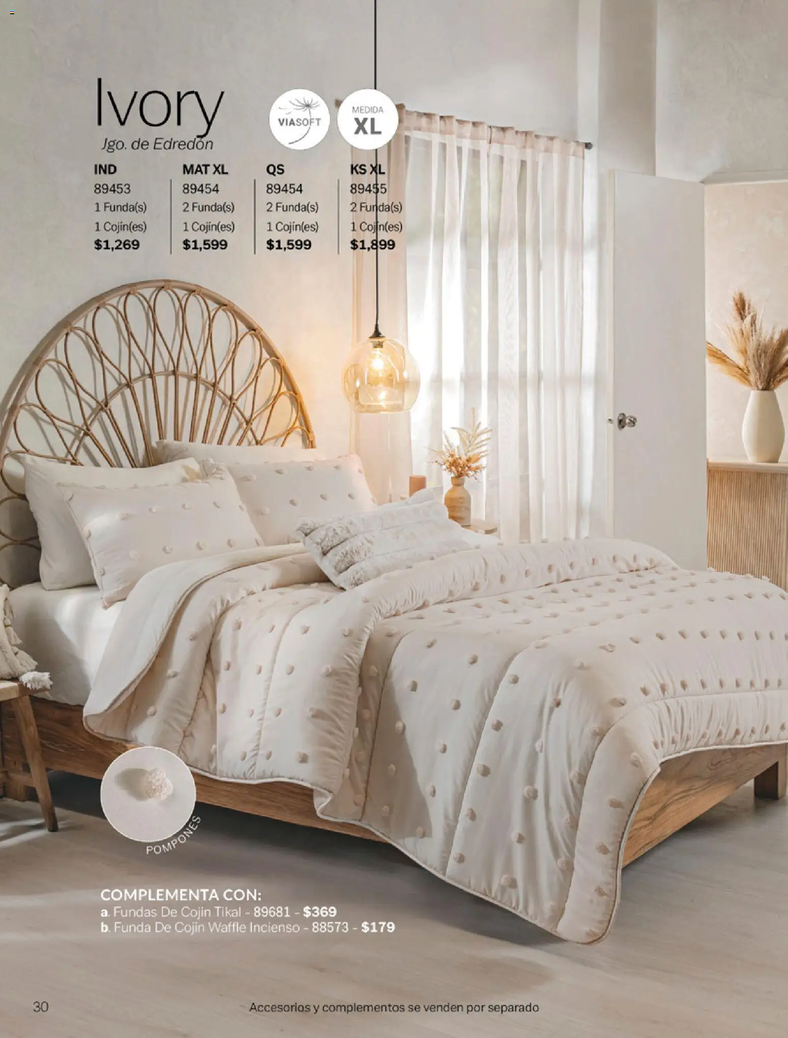 Nuevas ofertas de Vianney válidas en toda la República Mexicana desde el 06.03.2026. ¡Encuentra las mejores ofertas en Vianney catálogo Tu hogar, nuestra pasión! | Página: 32 | Productos: Funda