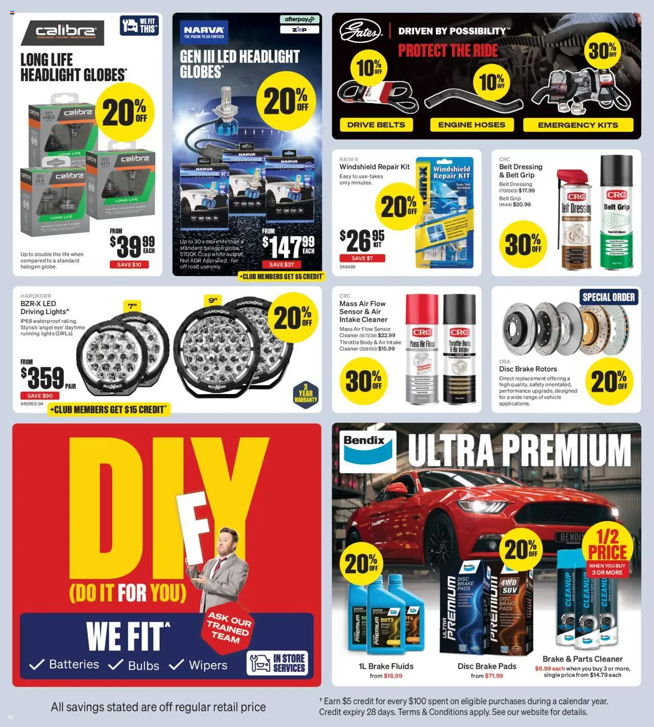 Supercheap Auto catalogue - valid from 13.08.2025 | Page: 14 | Products: Kits, Cleaner, Batteries, Belt