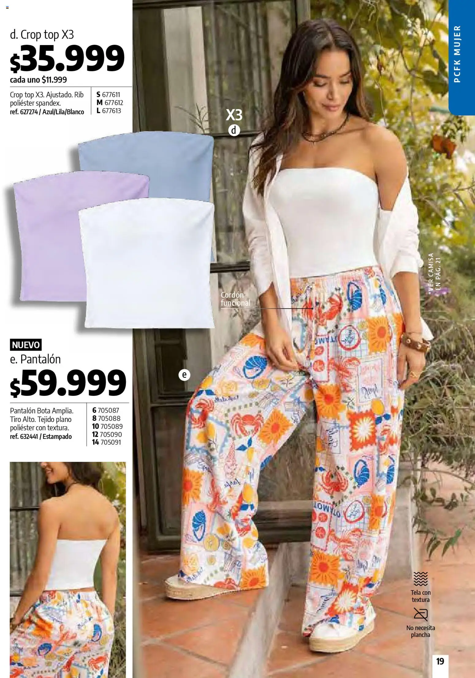 Pacifika revista - valida desde el 01.04.2026 | Página: 19 | Productos: Plancha, Top, Camisa