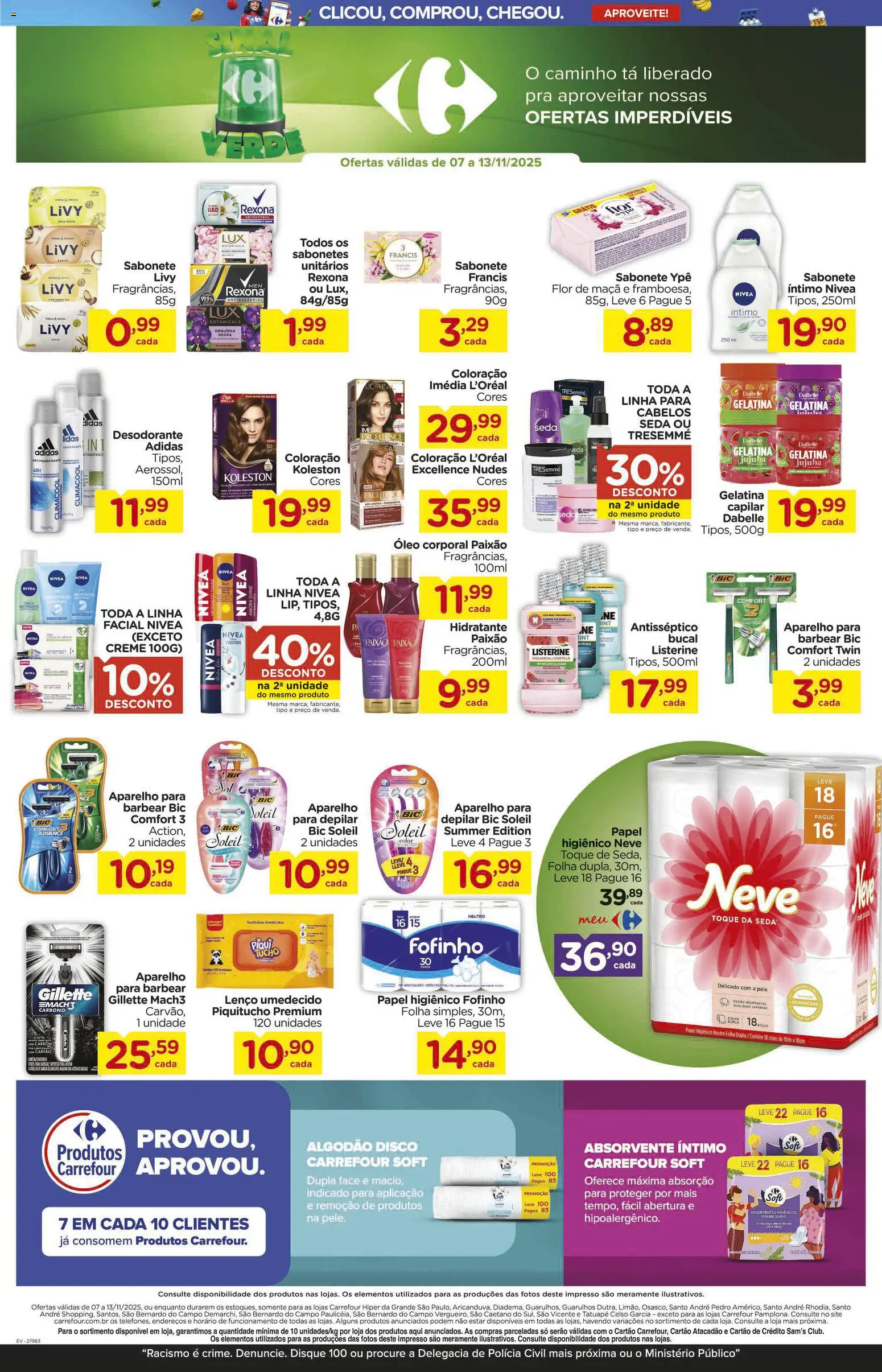 Carrefour Folheto - válido de 07.11.2025 | Página: 8 | Produtos: Hortelã, Desodorante, Disco, Gelatina