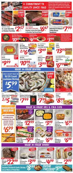 Preview of Rouses weekly ads valid from 22.10.2025 | Page: 4 | Products: Asparagus, Spinach, Box, Potatoes