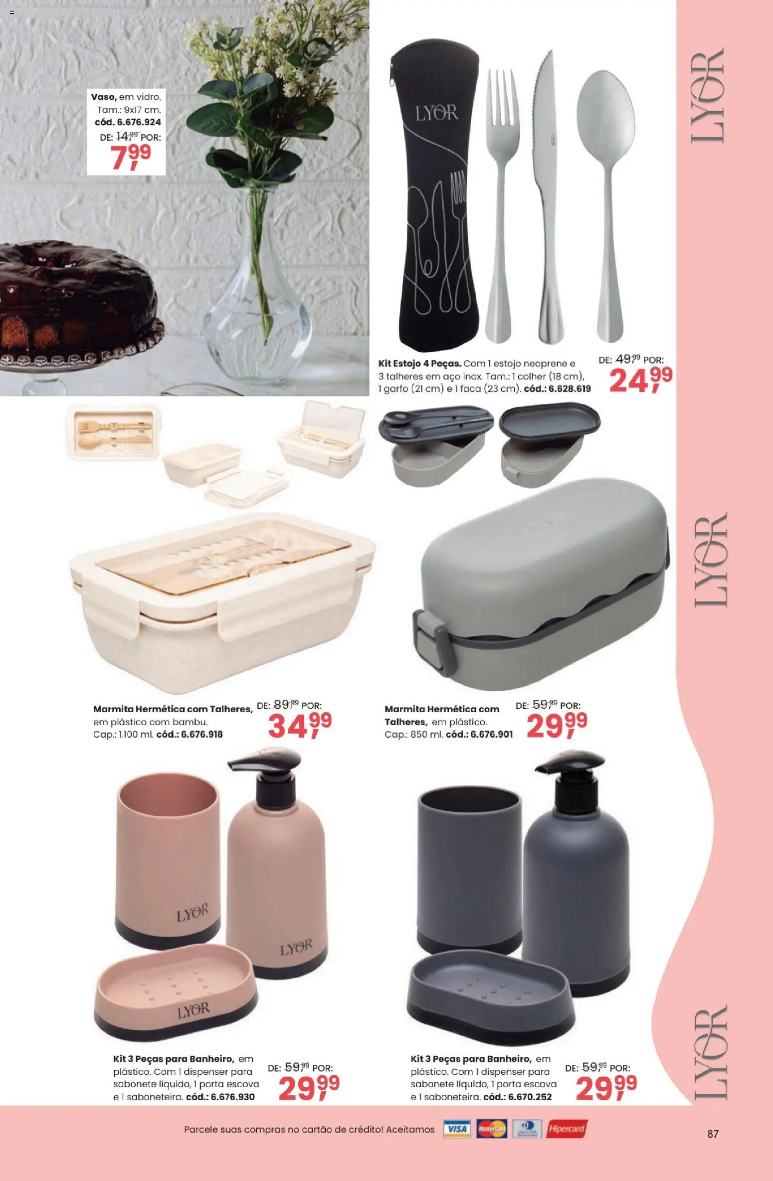 Quatro Estações Folheto - válido de 03.03.2026 | Página: 87 | Produtos: Escova, Porta, Talheres, Faca