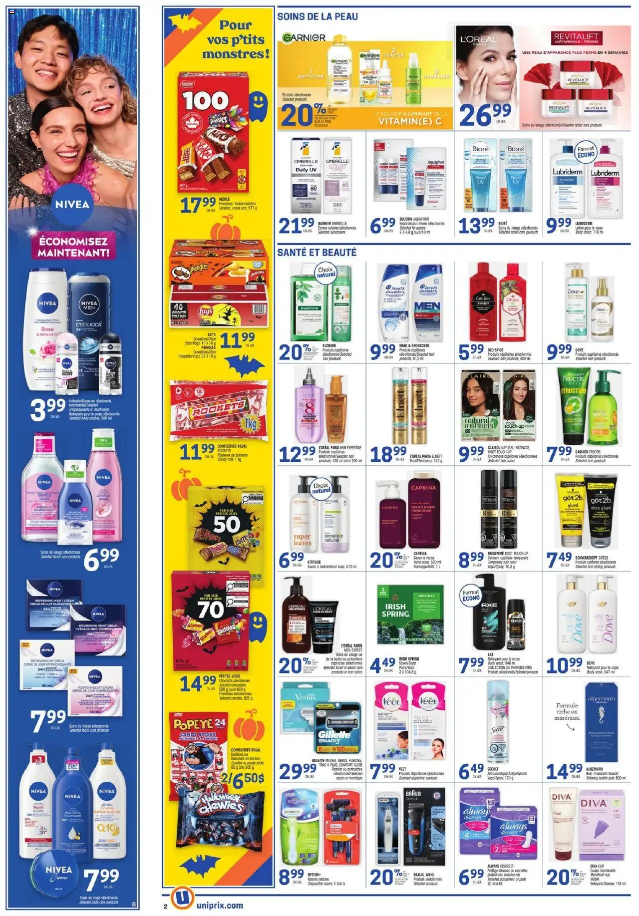 Uniprix flyer valid from 16.10.2025 | Page: 3 | Products: Chips, Cream, Hair color, Soap