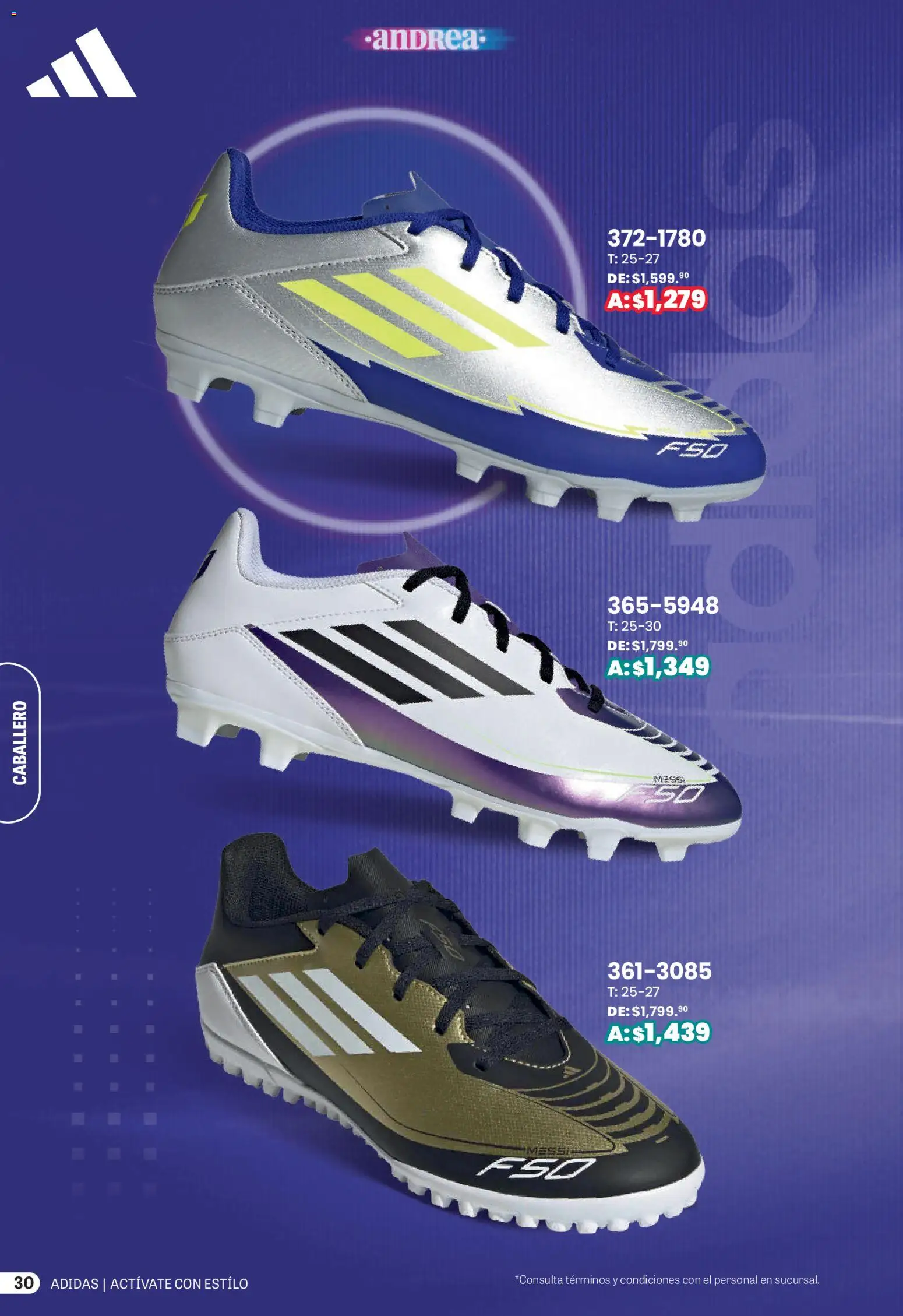 Nuevas ofertas de Andrea válidas en toda la República Mexicana desde el 01.03.2026. ¡Encuentra las mejores ofertas en Andrea catálogo Actívate con estillo! | Página: 30