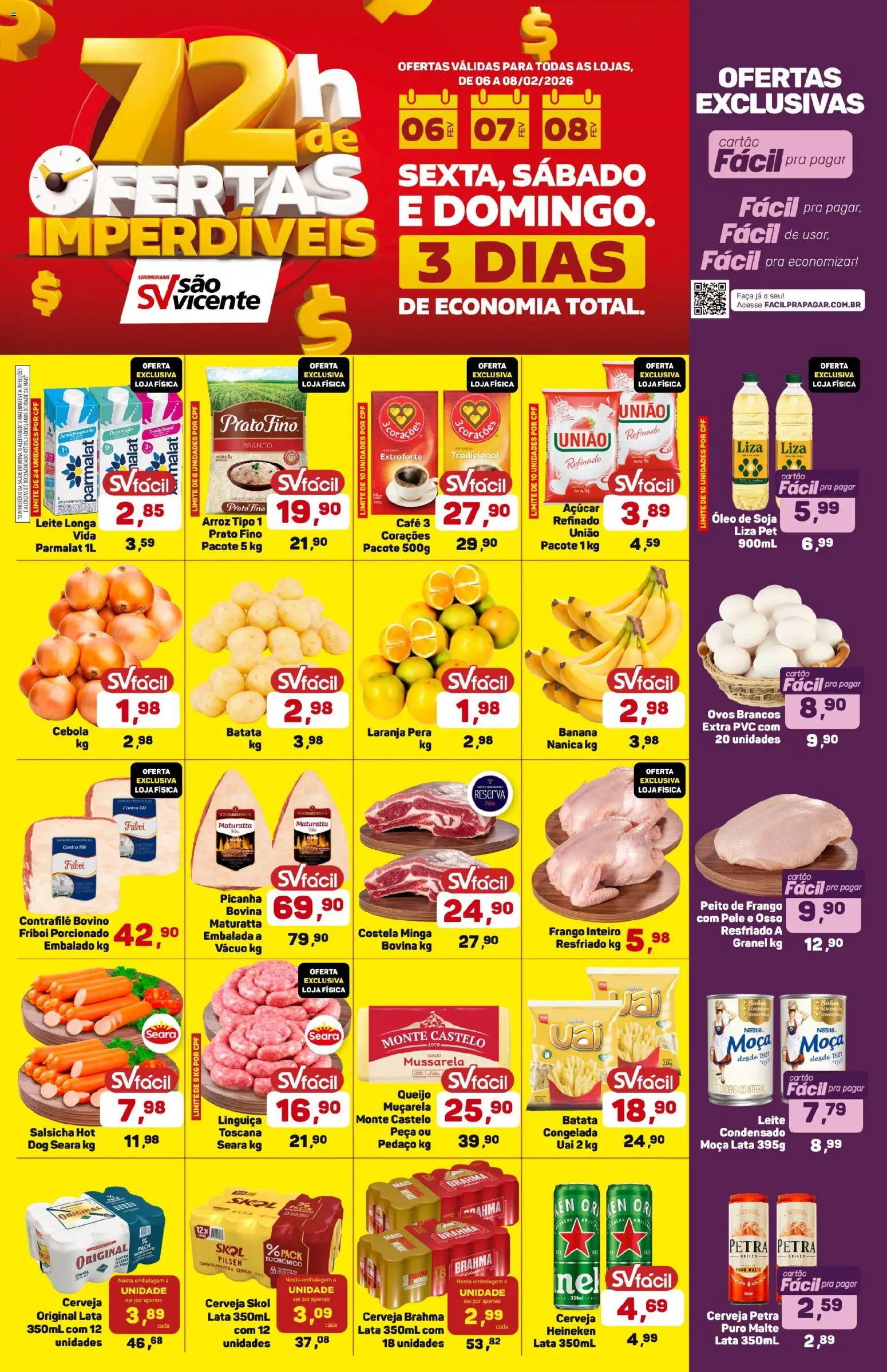 Supermercados São Vicente Folheto - válido de 06.02.2026 | Página: 1