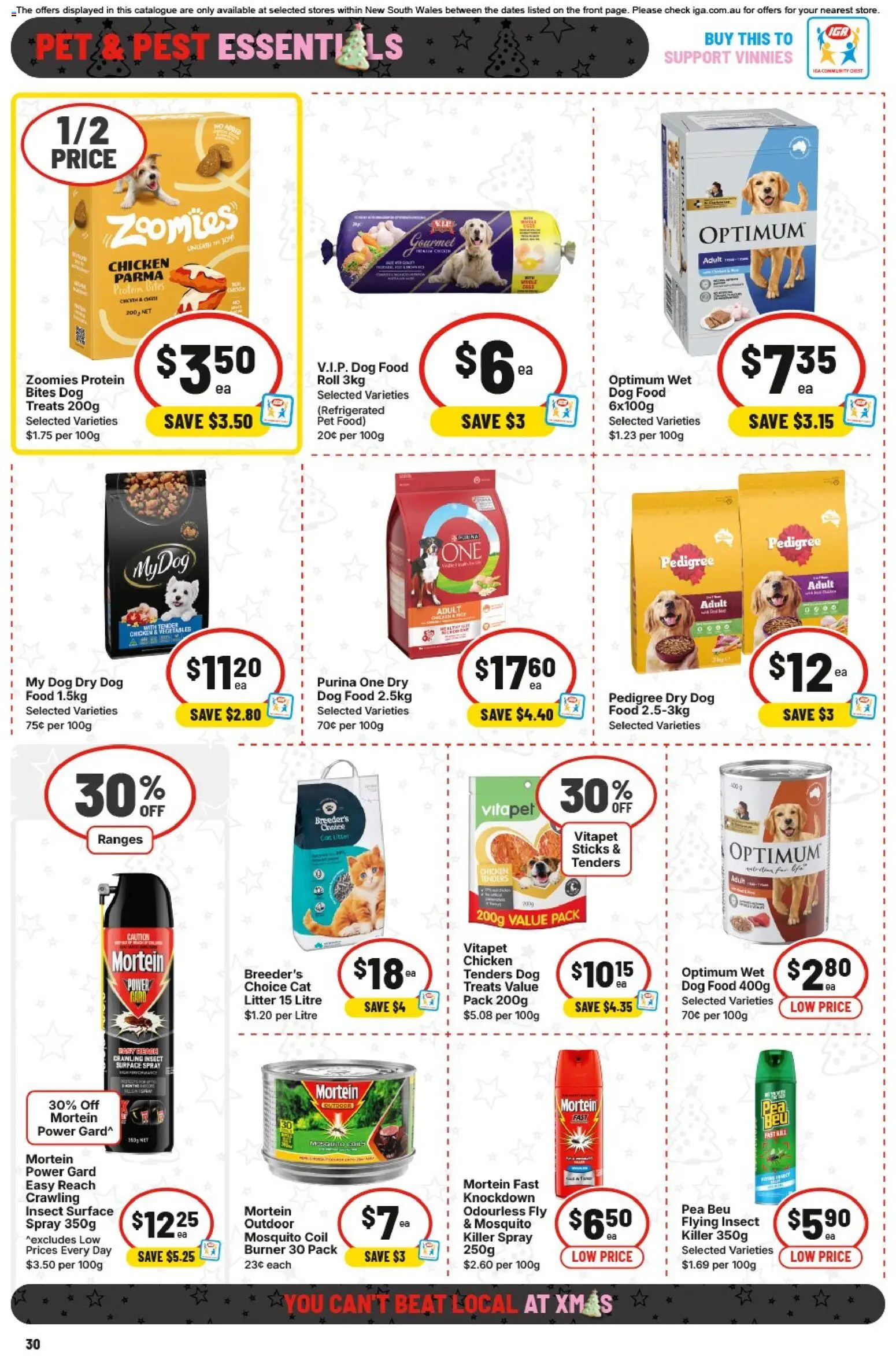 IGA catalogue - valid from 10.12.2025 | Page: 34 | Products: Chicken, Dog food, Pea