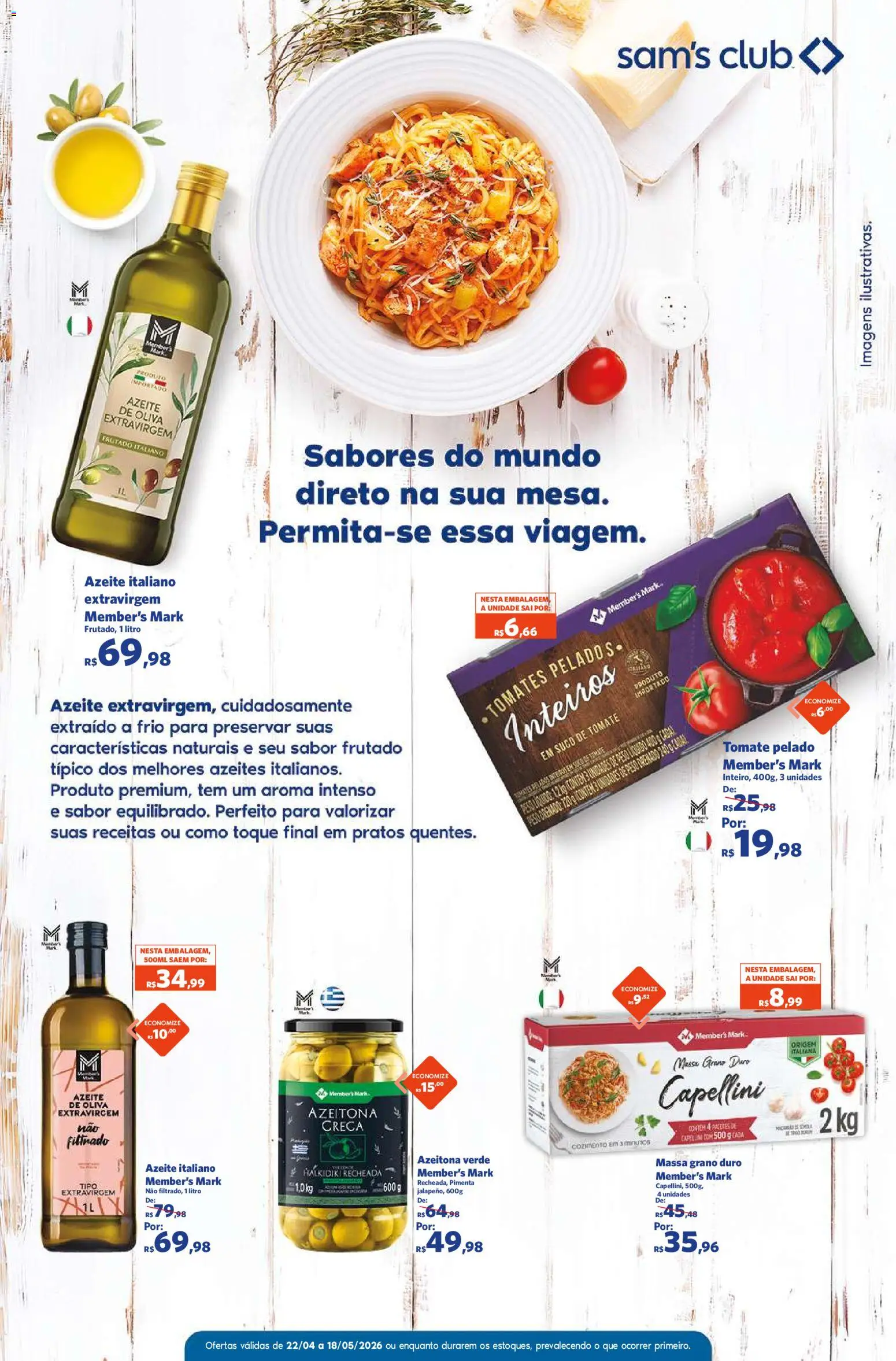 Sam's Club Folheto - válido de 22.04.2026 | Página: 6 | Produtos: Pimenta, Suco, Tomates, Massa
