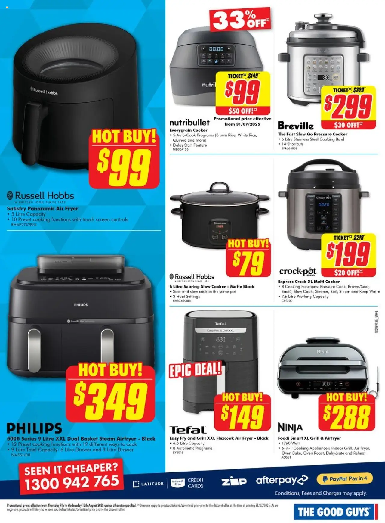 The Good Guys catalogue - valid from 06.08.2025 | Page: 9 | Products: Basket, Oven, Grill, Slow cooker