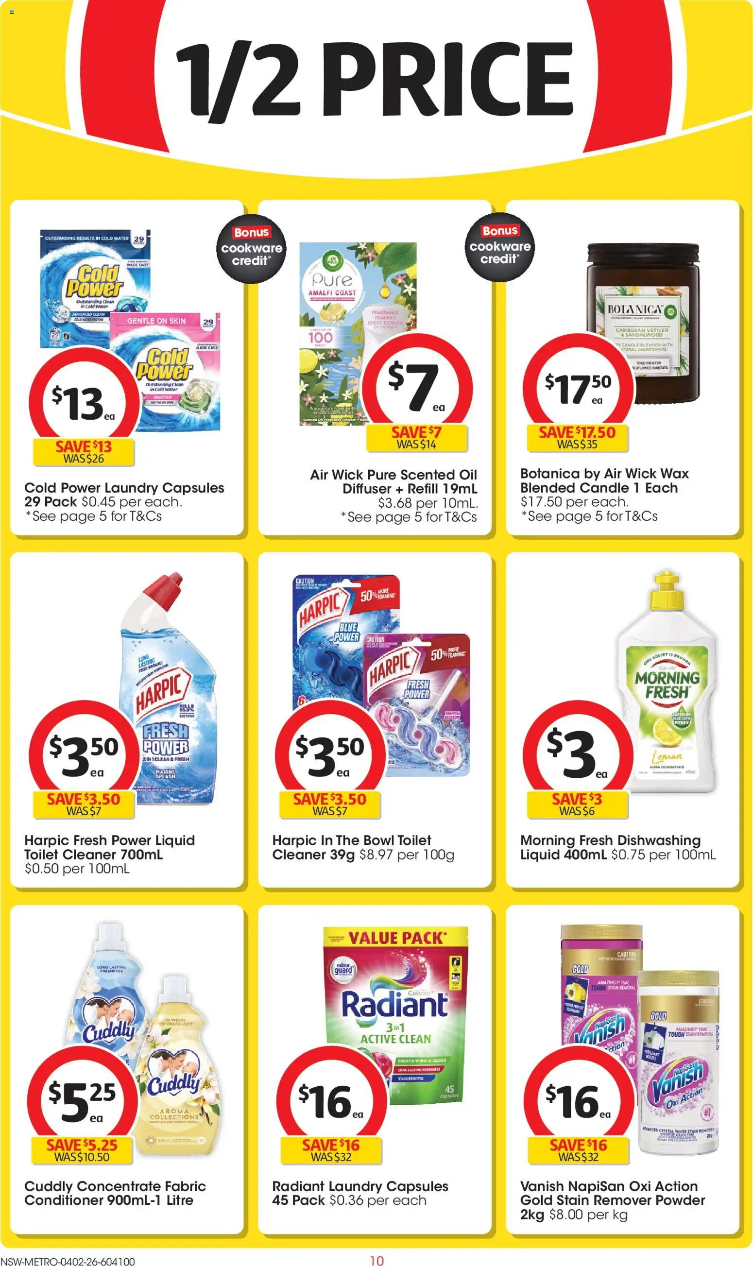 Coles catalogue - valid from 04.02.2026 | Page: 10 | Products: Toilet, Fragrance, Conditioner, Lemon