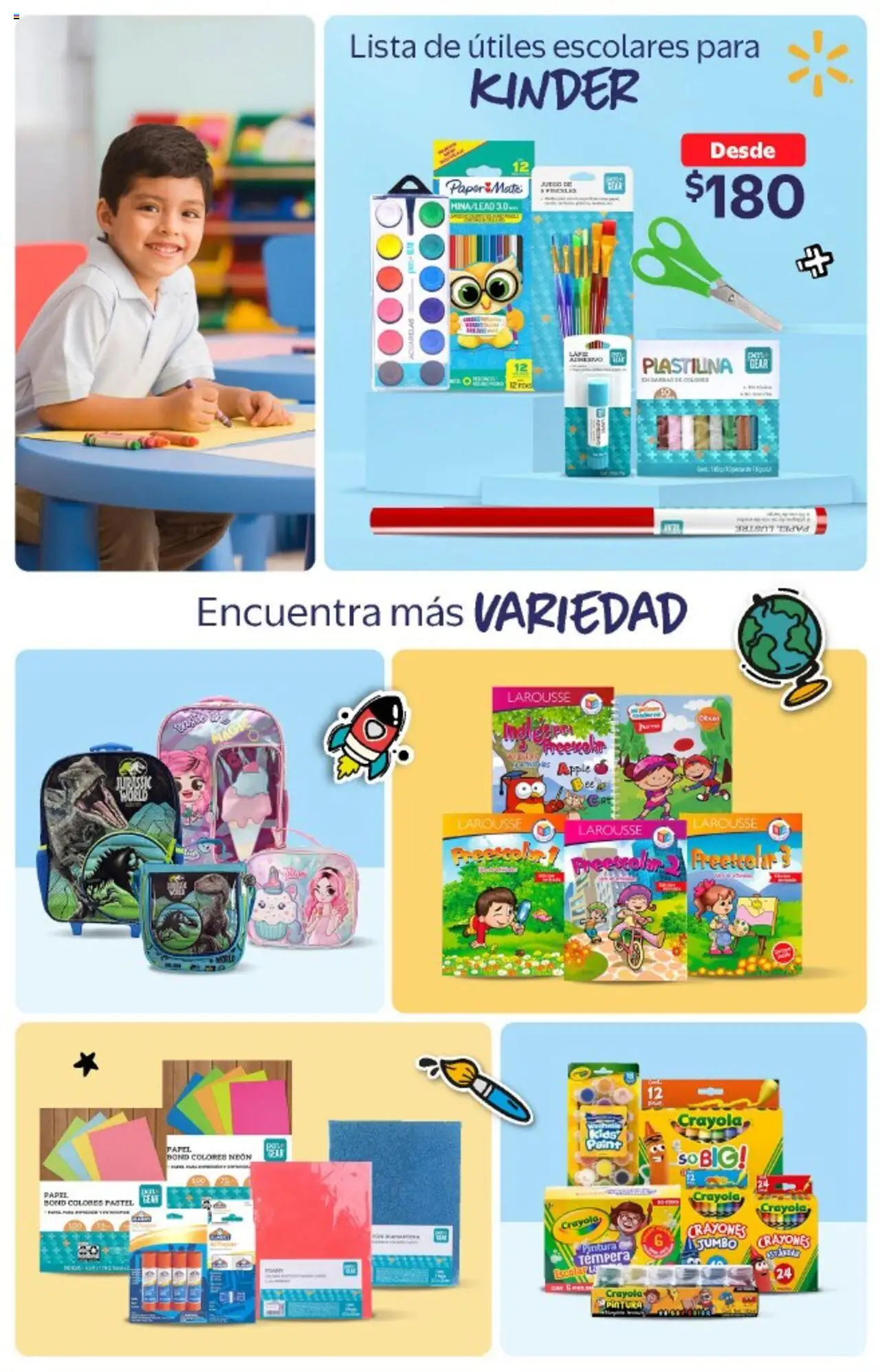 Nuevas ofertas de Walmart válidas en toda la República Mexicana desde el 20.08.2025. ¡Encuentra las mejores ofertas en Walmart - Folleto Regreso a Clases! | Página: 2 | Productos: Pastel, Mate, Pintura