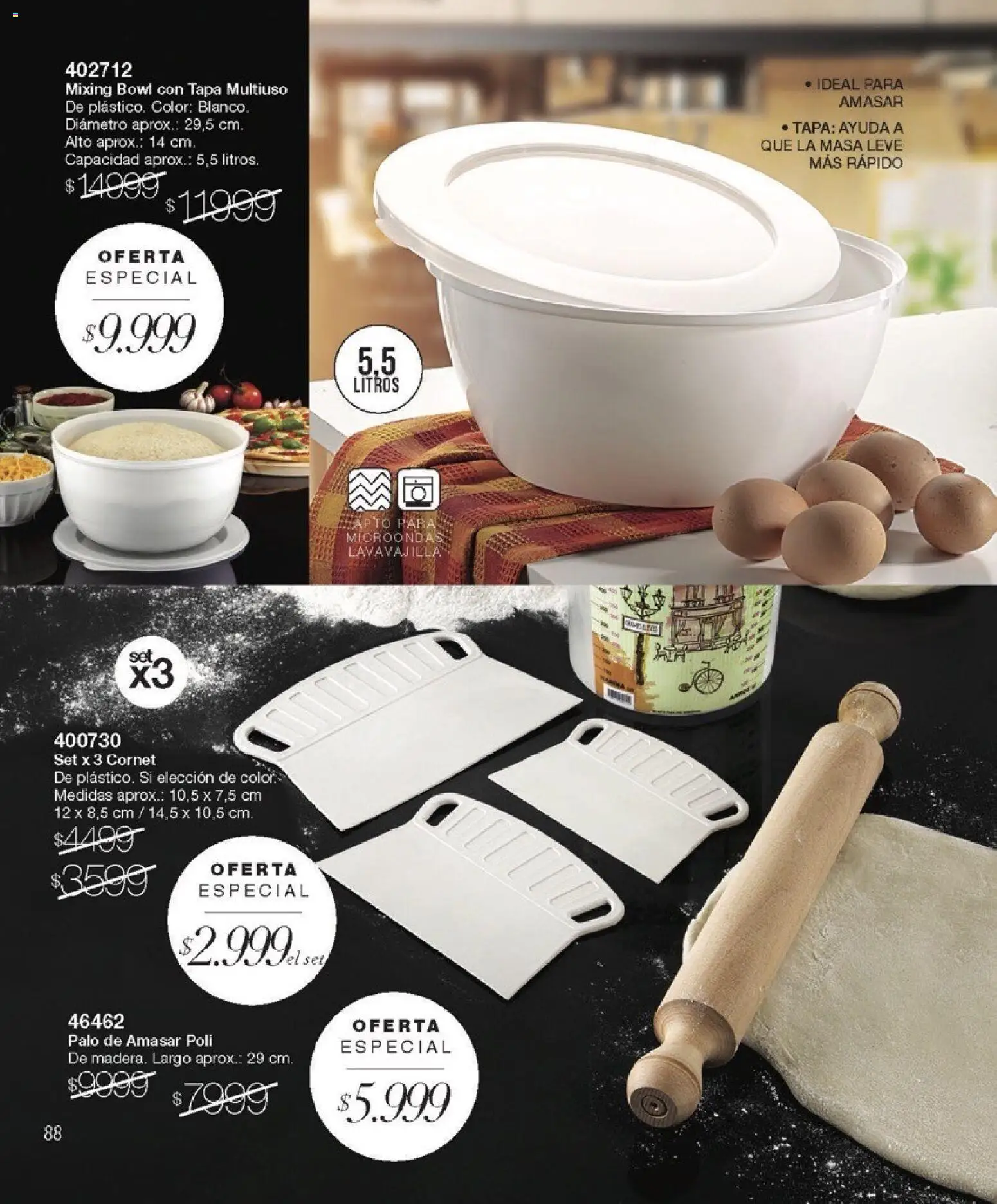 Violetta catálogo │ válido desde el 01.12.2025 | Página: 88 | Productos: Cornet, Bowl, Palo de amasar, Microondas