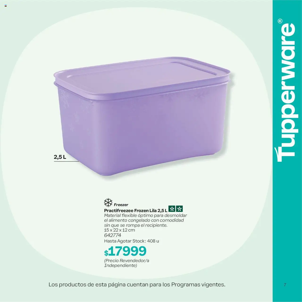 Tupperware - Hasta Agotar Stock │ válido desde el 30.09.2025 | Página: 7 | Productos: Flexible, Freezer