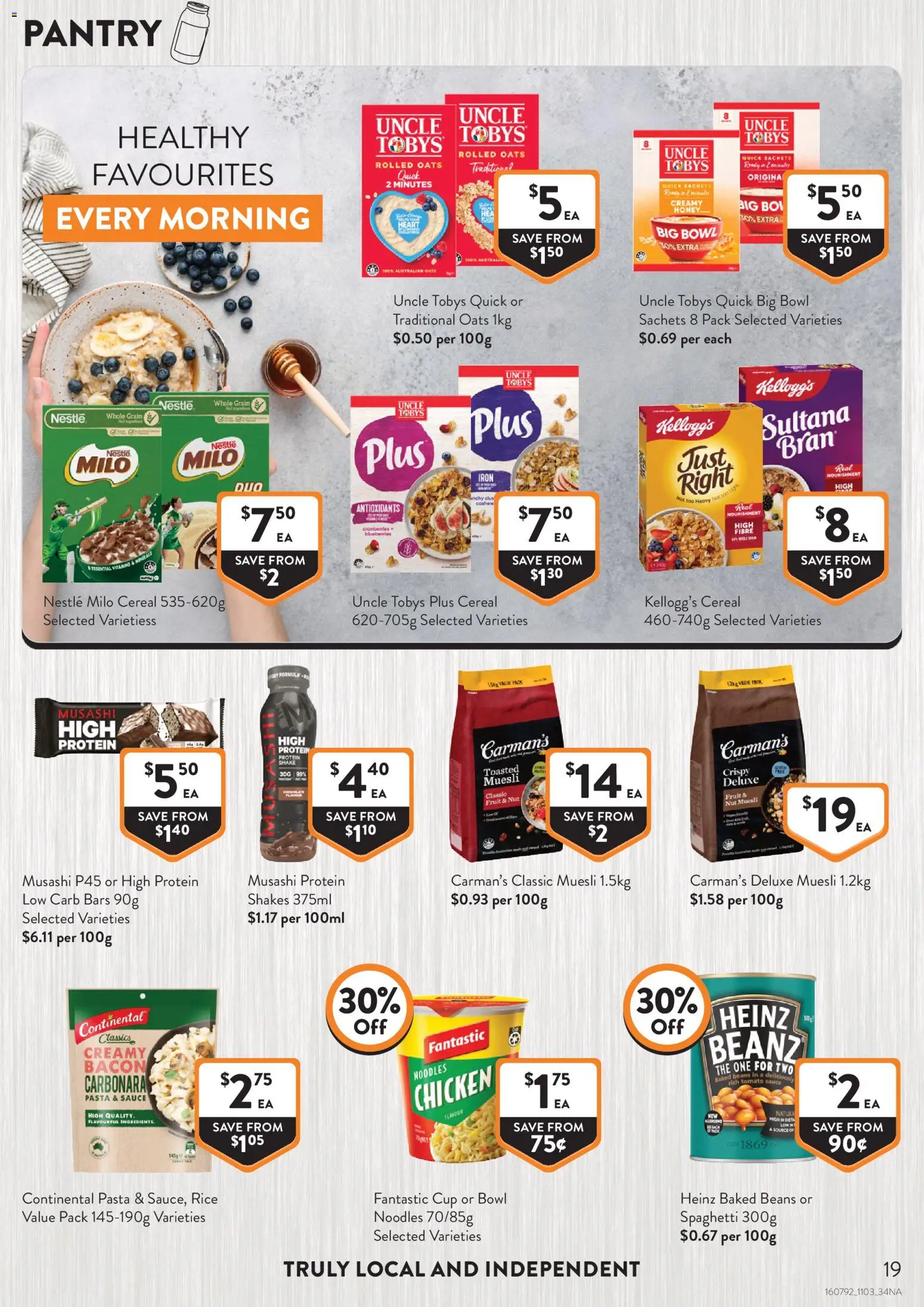 Foodworks catalogue - valid from 11.03.2026 | Page: 19 | Products: Gate, Chicken, Oats, Cereal
