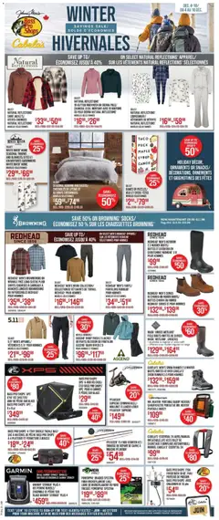 Preview of Cabelas weekly flyer / circulaire from shop Cabelas valid from 04.12.2025