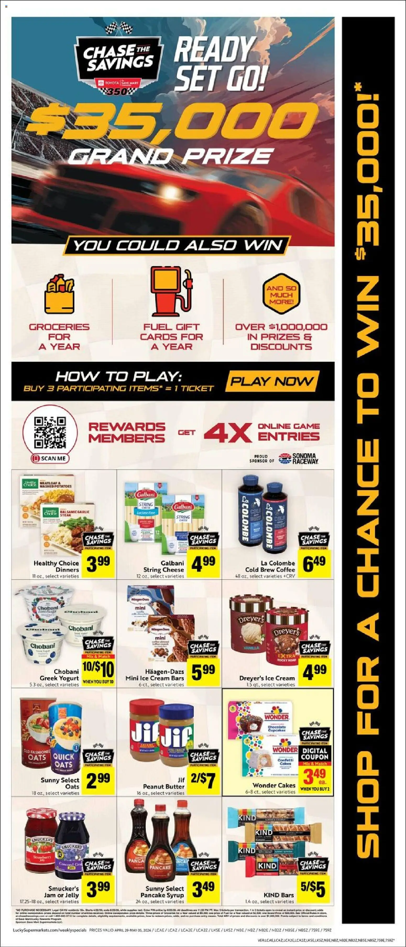 Lucky Supermarkets Weekly Ad - valid from 29.04.2026 | Page: 3 | Products: Cheese, Coffee, Cream, Game