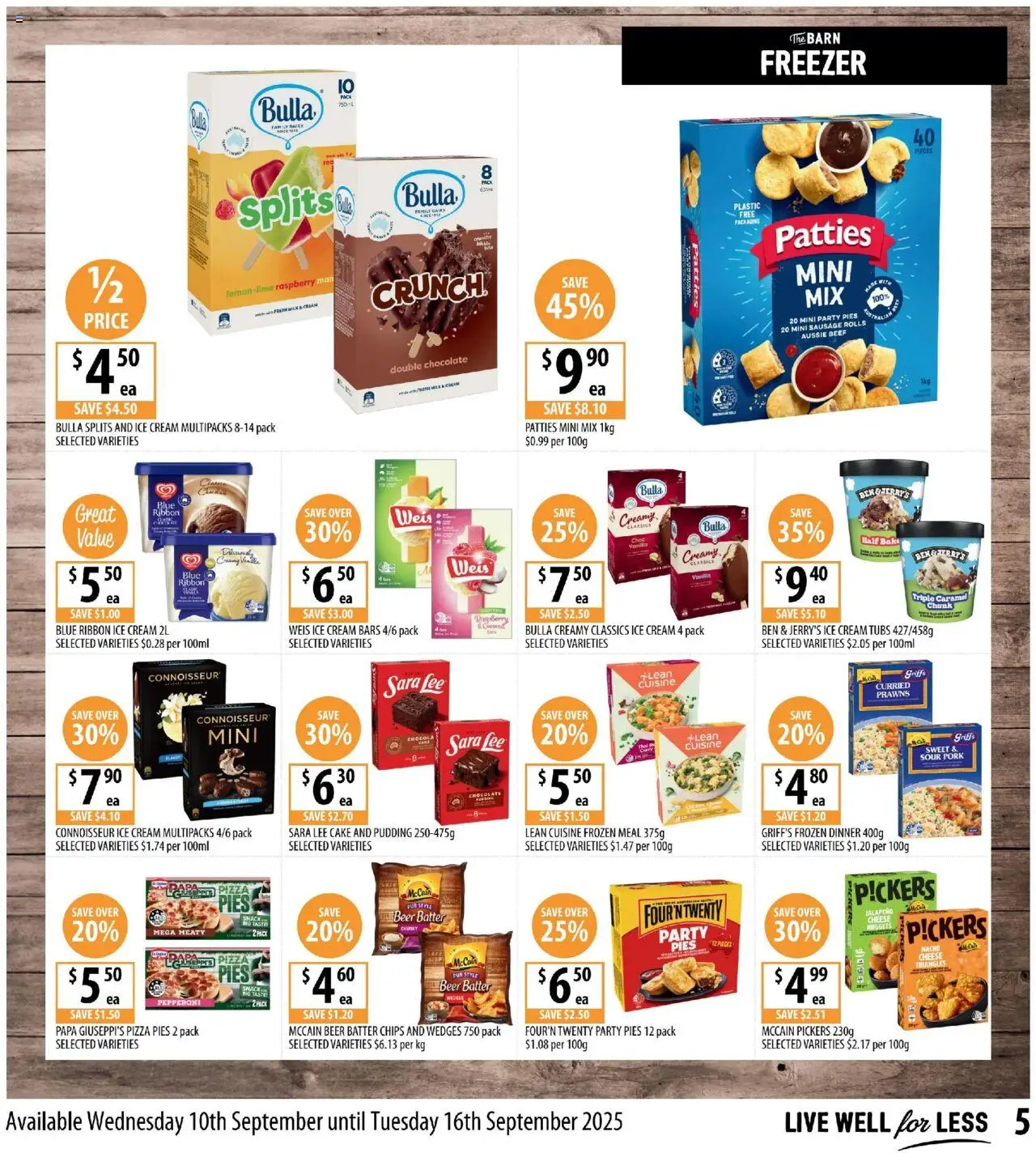 Supabarn catalogue - valid from 10.09.2025 | Page: 5 | Products: Milk, Cheese, Pork, Freezer