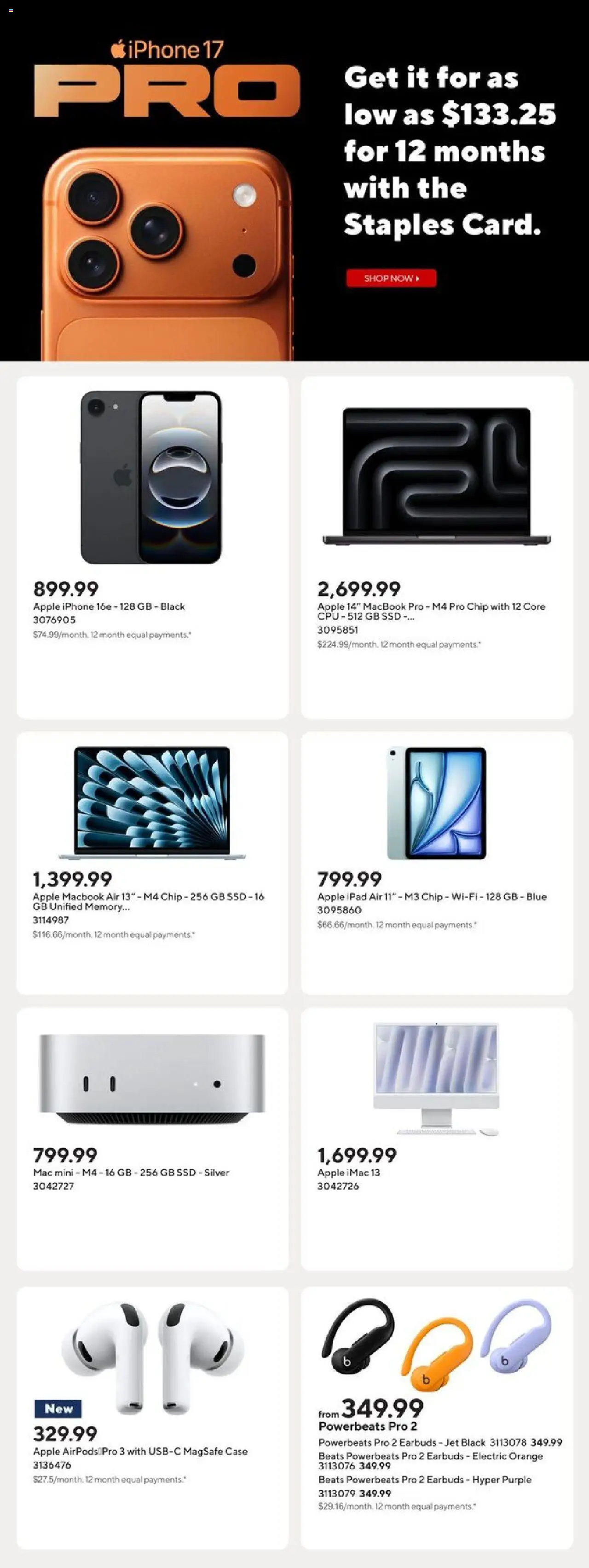 Staples flyer valid from 26.09.2025 | Page: 12 | Products: Case