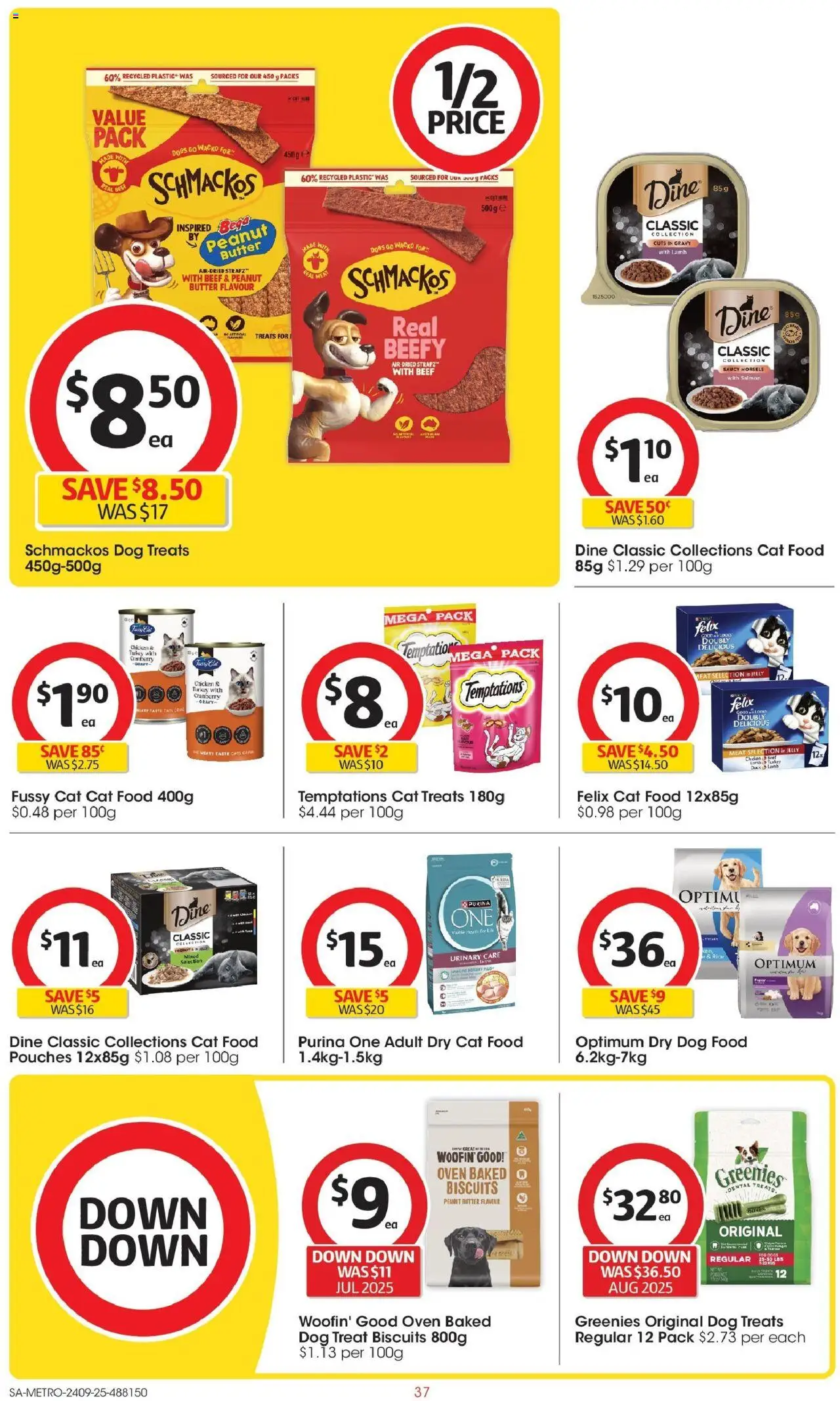 Coles catalogue - valid from 24.09.2025 | Page: 37 | Products: Meat, Dog food, Biscuits, Salmon