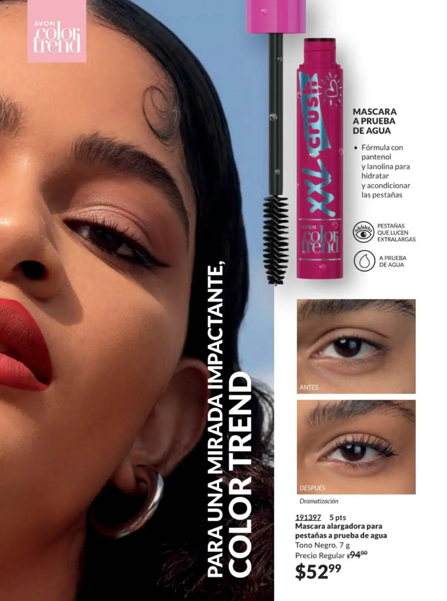 Nuevas ofertas de AVON válidas en toda la República Mexicana desde el 28.11.2025. ¡Encuentra las mejores ofertas en AVON campaña 18 2025! | Página: 104 | Productos: Máscara, Agua