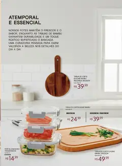 Bistek Supermercados ofertas Sensações Casa e Decoração - Pré-Visualização do folheto da loja Bistek Supermercados, válido de 04.03.2026 | Página: 5 | Produtos: Tábua de corte, Potes, Tábua