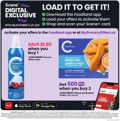 Preview of Foodland weekly flyer / circulaire from shop Foodland valid from 23.10.2025 | Page: 6 | Products: Cream, Chicken