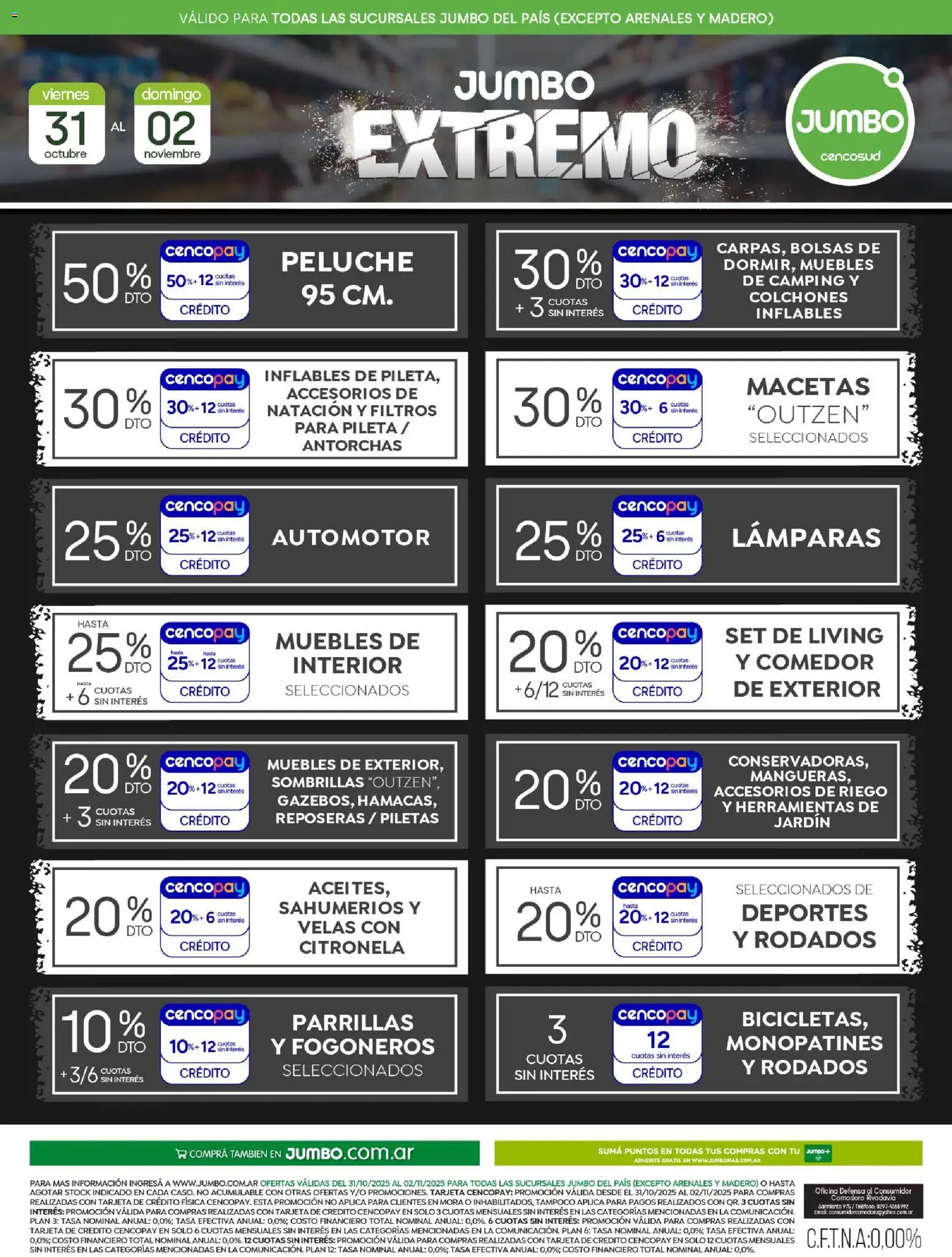 Jumbo - Ofertas Extremo | Electro y Hogar │ válido desde el 31.10.2025 | Página: 3 | Productos: Teléfono, Citronela, Pileta