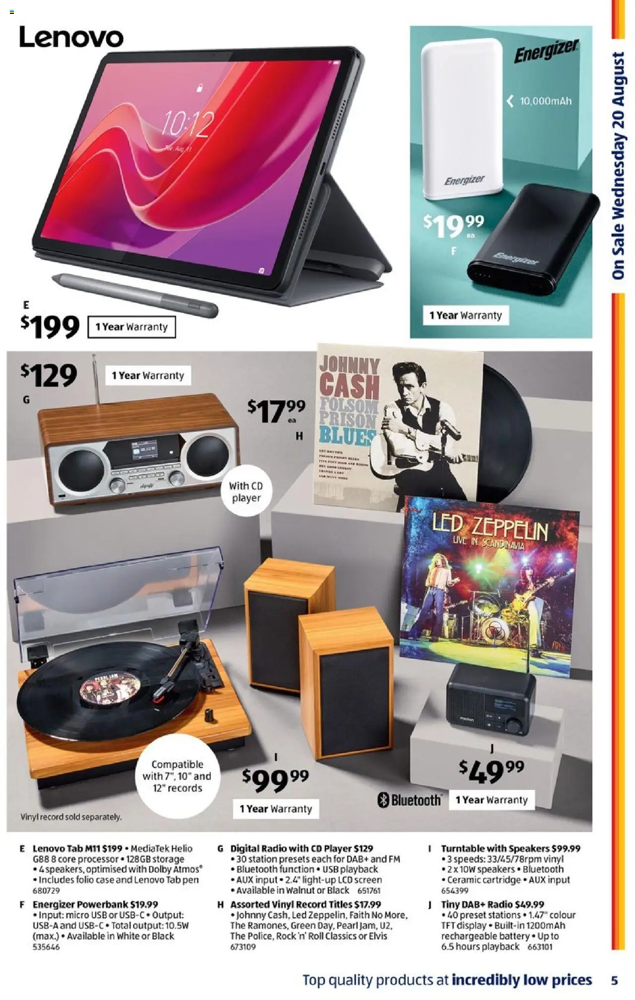 Aldi catalogue - valid from 20.08.2025 | Page: 5 | Products: Digital, Radio, Micro usb, Case