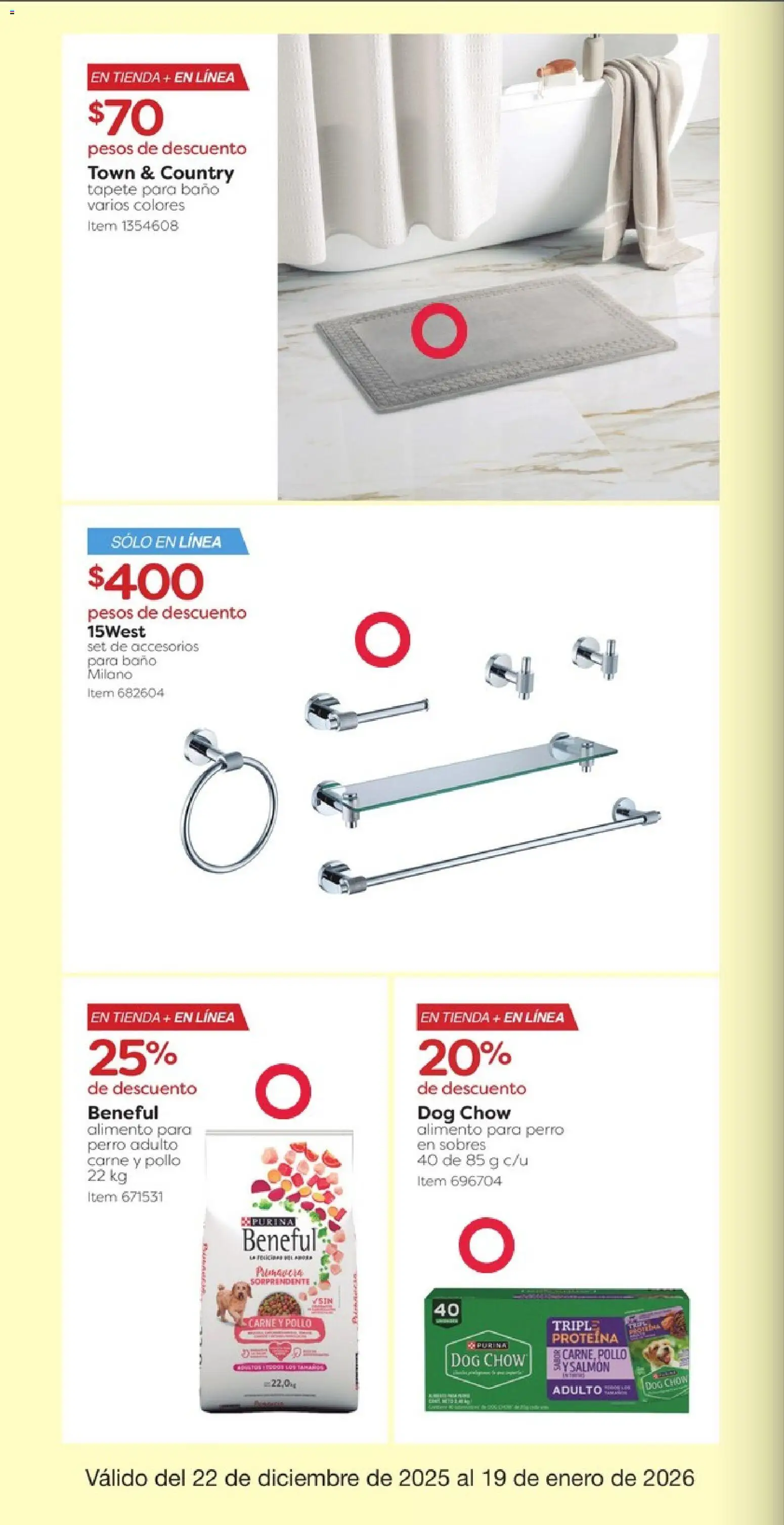 Nuevas ofertas de Costco válidas en toda la República Mexicana desde el 22.12.2025. ¡Encuentra las mejores ofertas en Costco catálogo! | Página: 18 | Productos: Pollo, Baño, Tapete