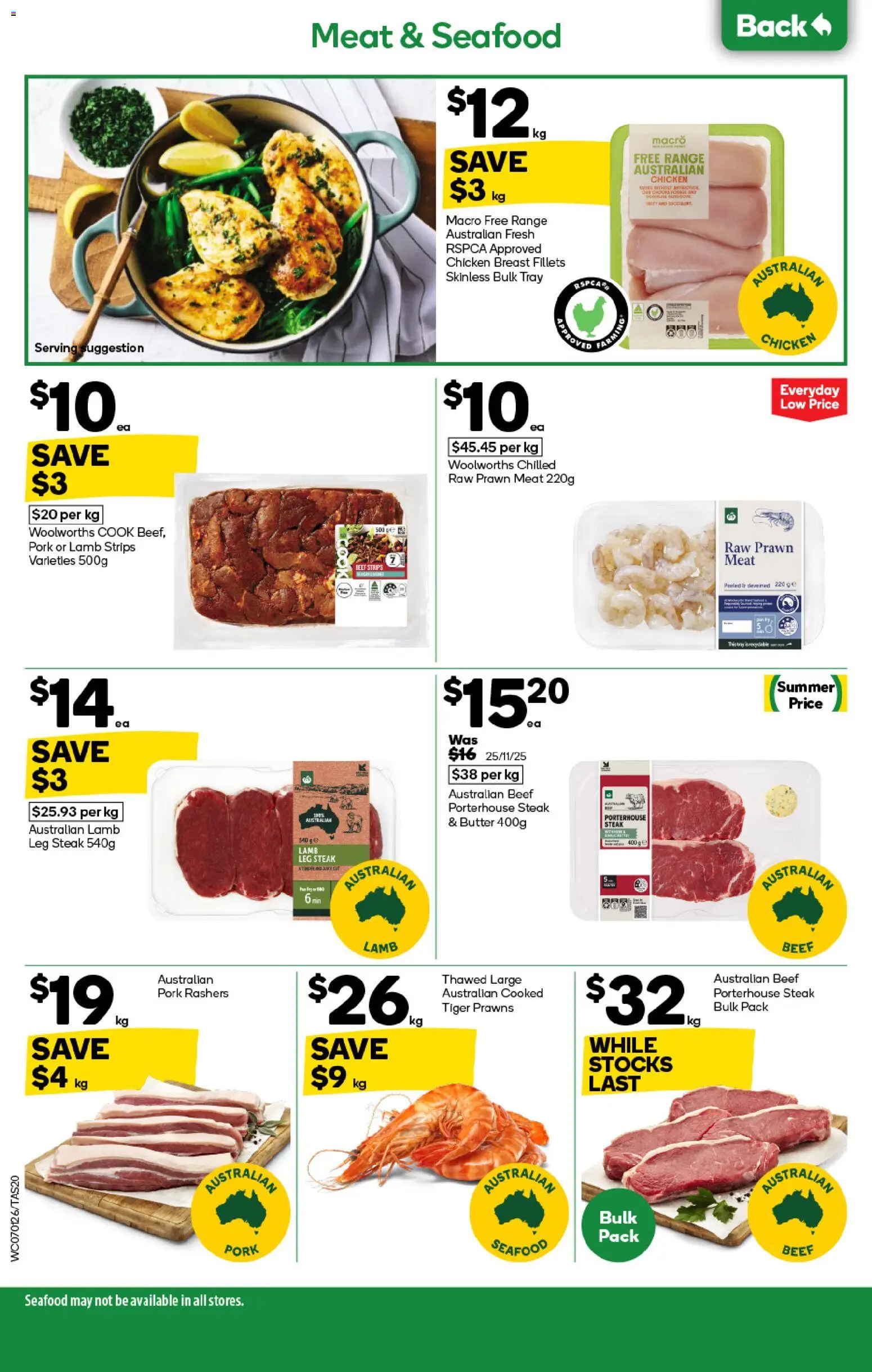 Woolworths catalogue - valid from 07.01.2026 | Page: 20 | Products: Butter, Chicken, Beef, Meat