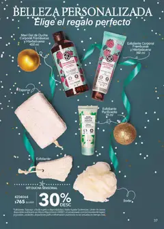 Vista previa de Yves Rocher campaña 17 2025, nuevo folleto de la tienda, válido en México a partir del 09.12.2025 | Página: 37 | Productos: Esponja, Exfoliante corporal, Gel de ducha