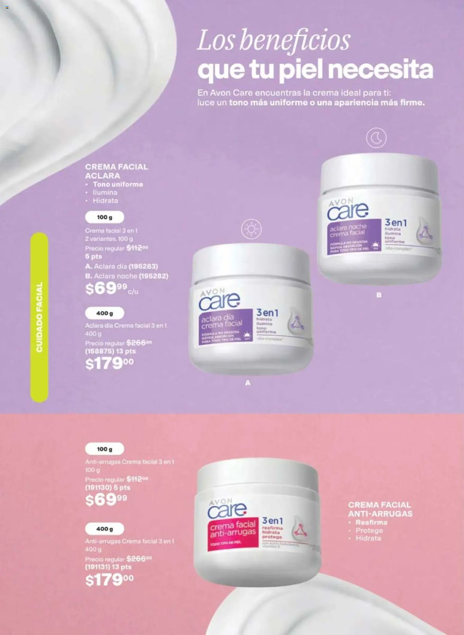 Nuevas ofertas de AVON válidas en toda la República Mexicana desde el 24.04.2026. ¡Encuentra las mejores ofertas en AVON campaña 7 2026! | Página: 136 | Productos: Crema