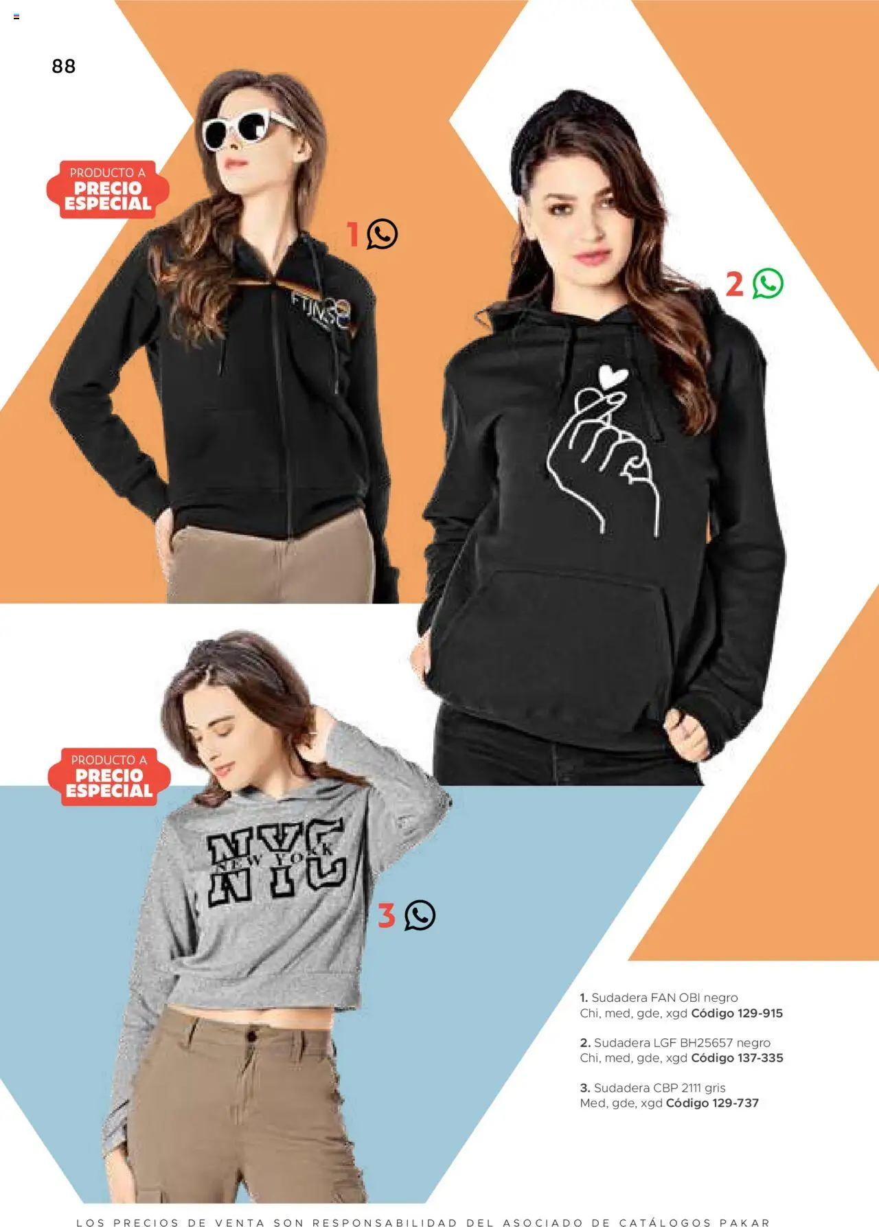 Nuevas ofertas de SC Pakar válidas en toda la República Mexicana desde el 24.07.2025. ¡Encuentra las mejores ofertas en SC Pakar Catálogo Ropa y Accesorios! | Página: 88 | Productos: Sudadera