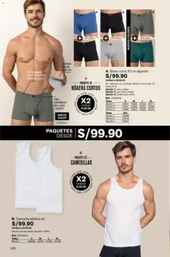 Vista previa de folleto Leonisa - Para looks serenos de la Leonisa válido desde 01.10.2025 | Página: 106 | Productos: Boxers
