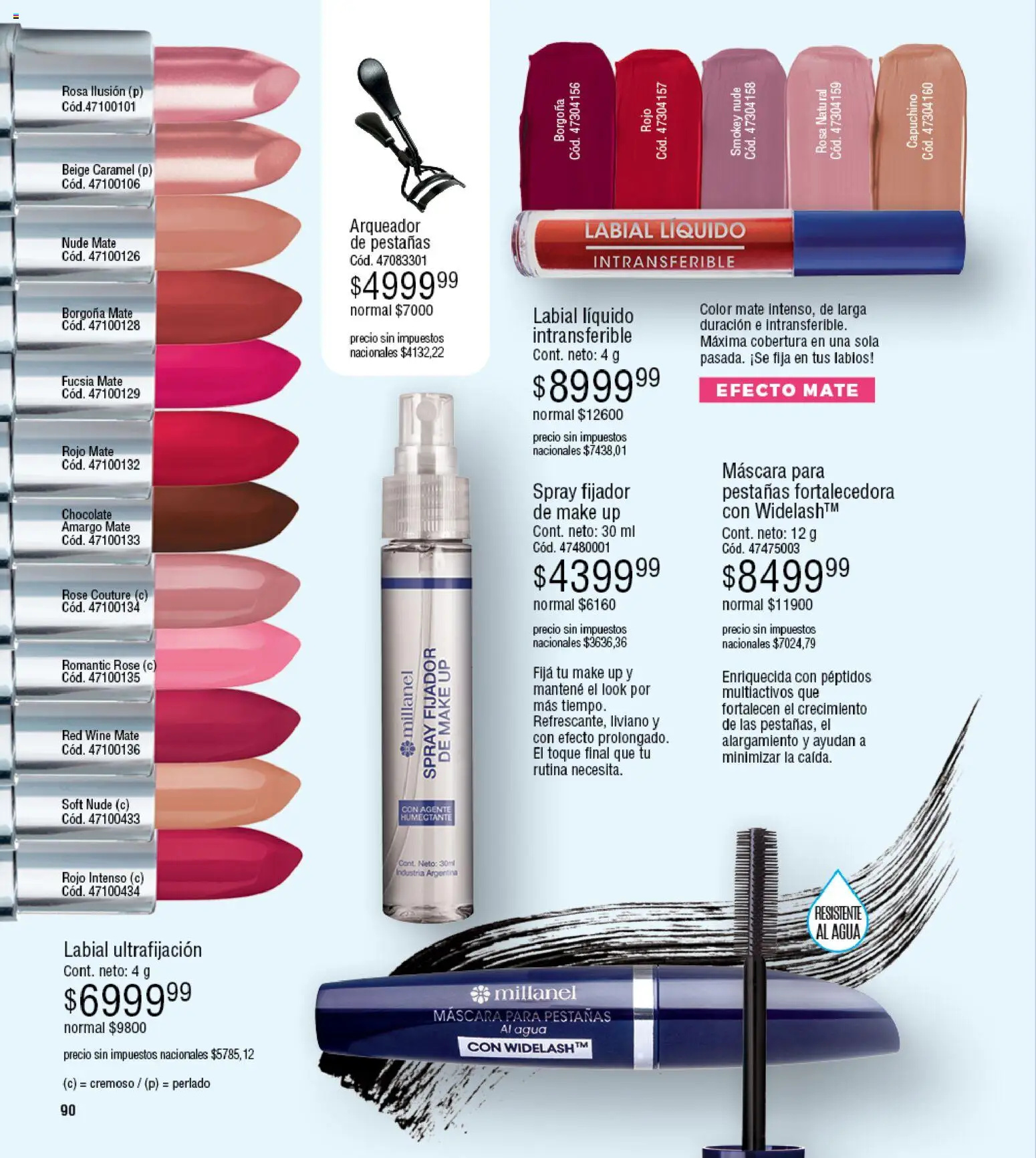 Millanel - Catálogo │ válido desde el 02.03.2026 | Página: 90 | Productos: Mate, Máscara, Agua, Chocolate