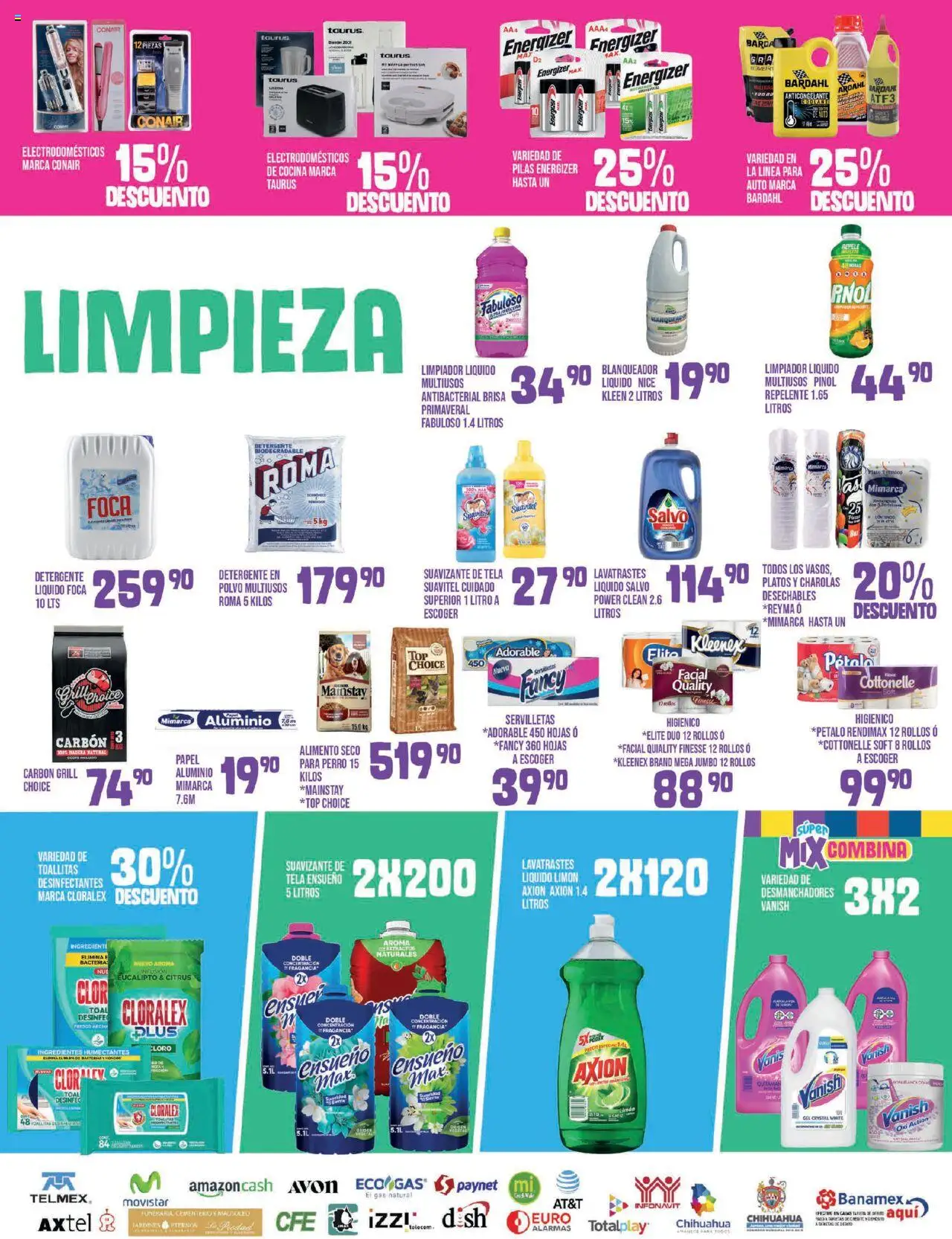 Nuevas ofertas de Alsuper válidas en toda la República Mexicana desde el 01.08.2025. ¡Encuentra las mejores ofertas en Alsuper - Folleto! | Página: 5 | Productos: Suavizante, Cocina, Cloro, Polvo