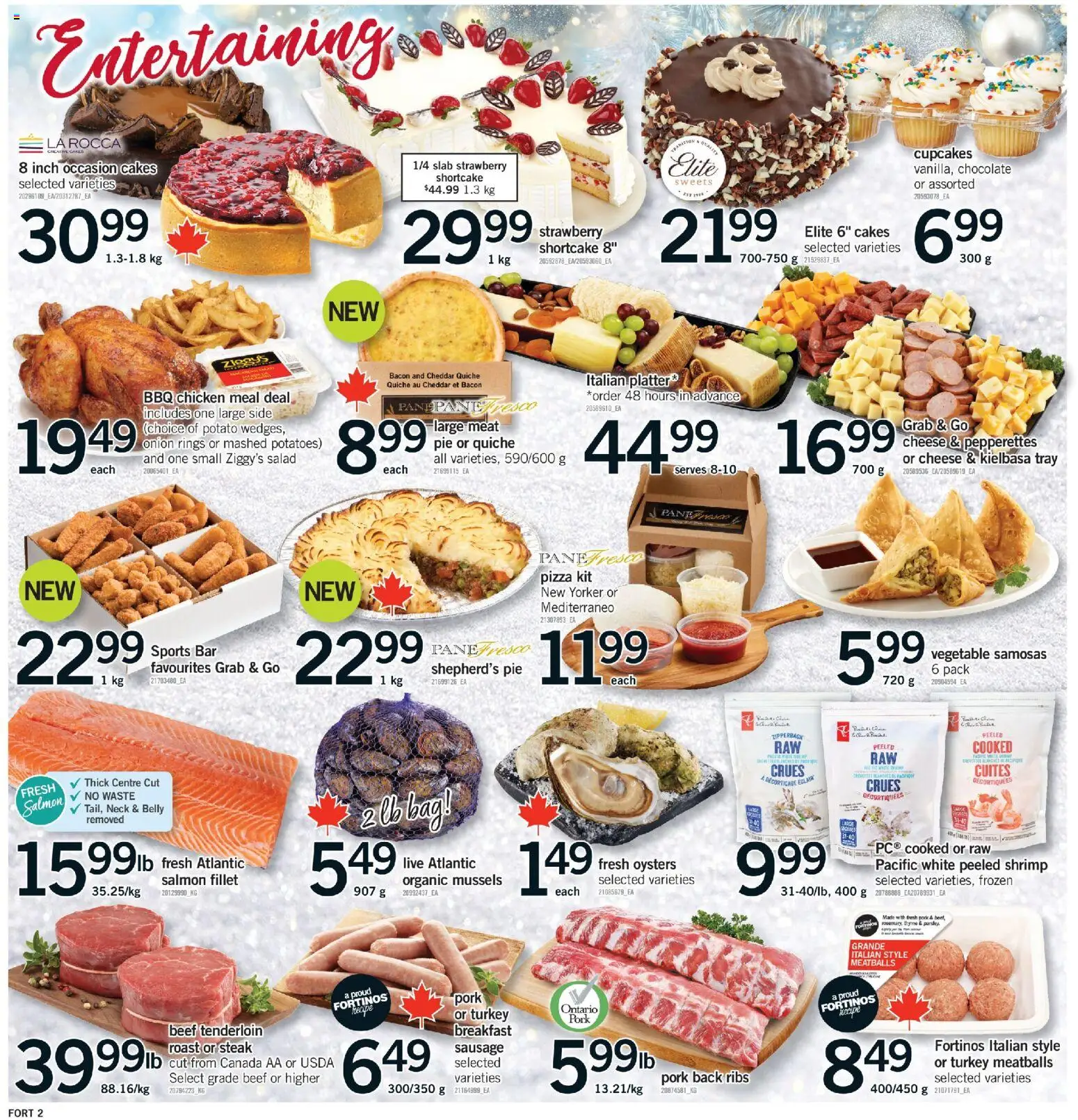Fortinos flyer valid from 27.12.2025 | Page: 3 | Products: Beef, Turkey, Pizza, Chicken