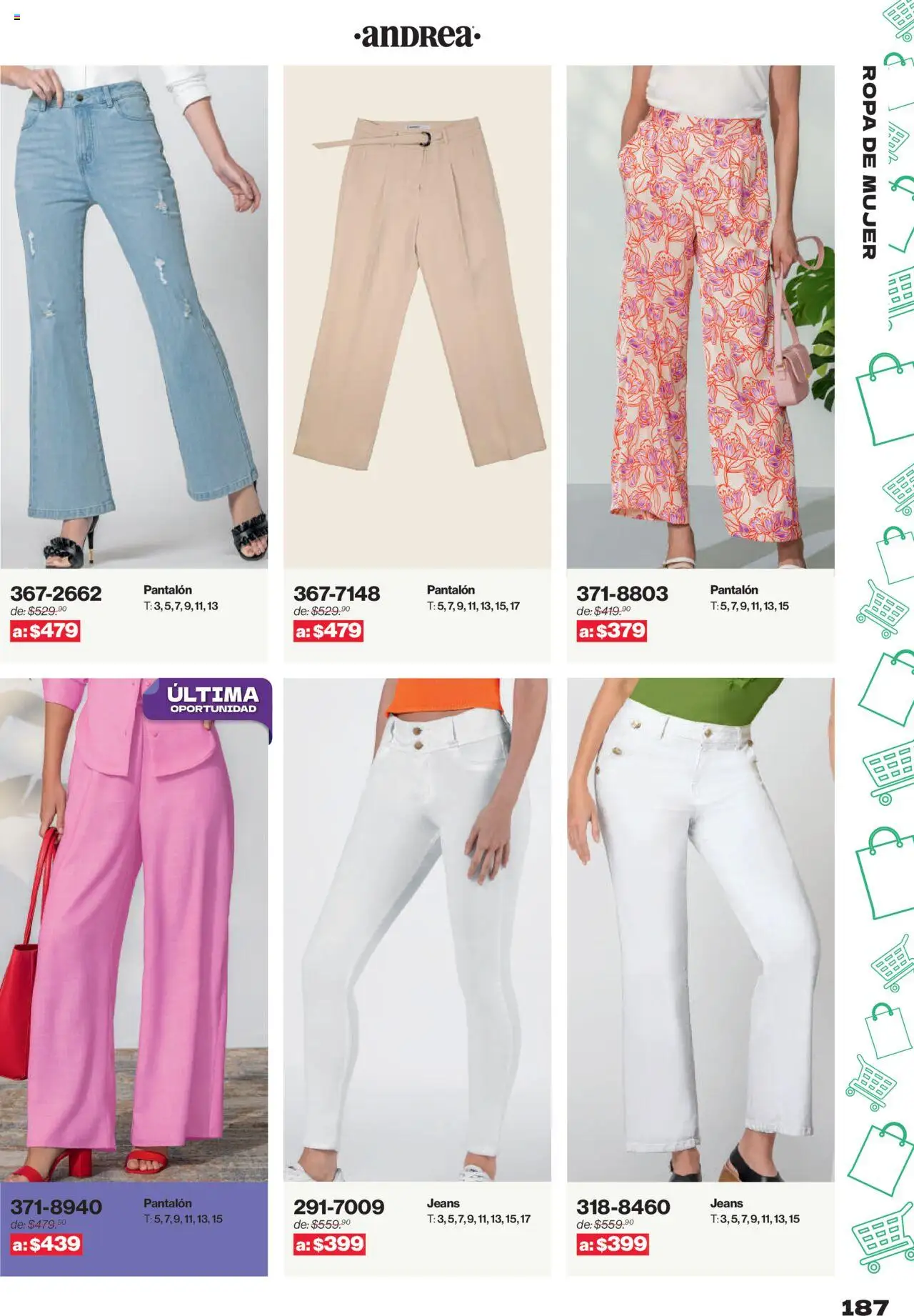 Nuevas ofertas de Andrea válidas en toda la República Mexicana desde el 10.08.2025. ¡Encuentra las mejores ofertas en Andrea - Catálogo Outlet! | Página: 187 | Productos: Ropa