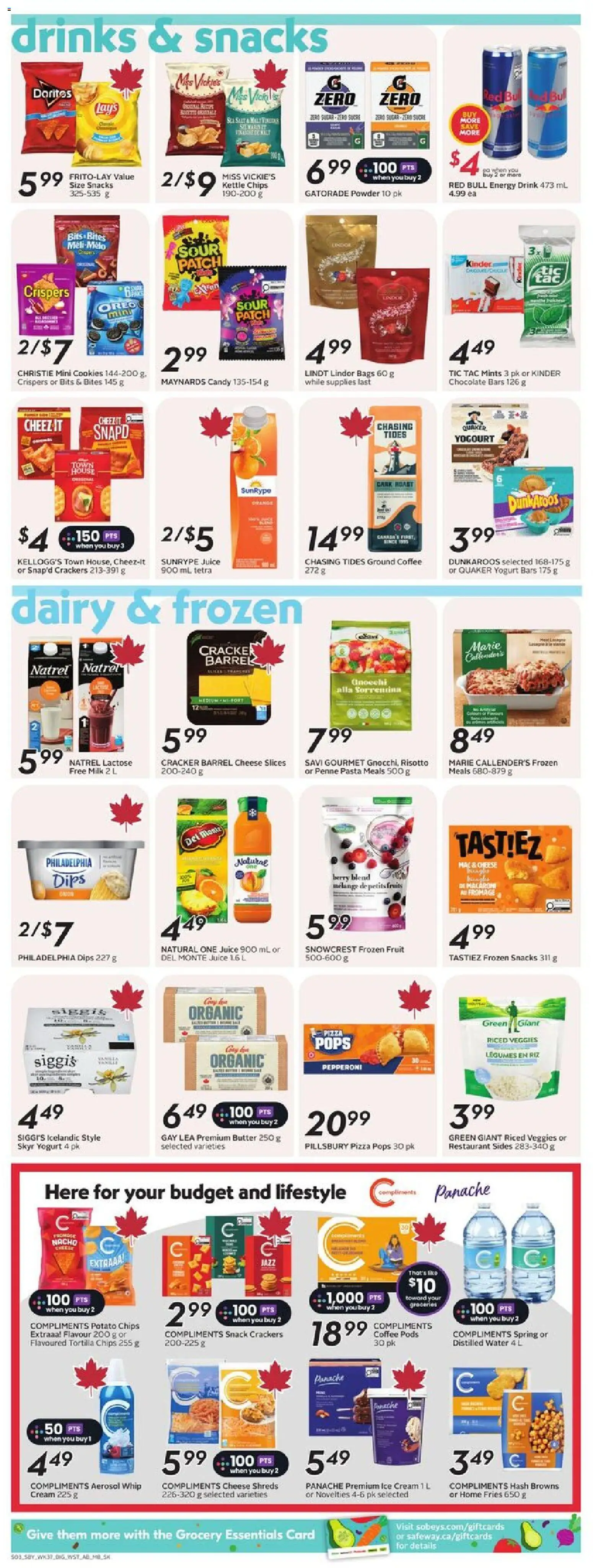 Safeway flyer valid from 08.01.2026 | Page: 11 | Products: Cookies, Butter, Cheese, Yogurt