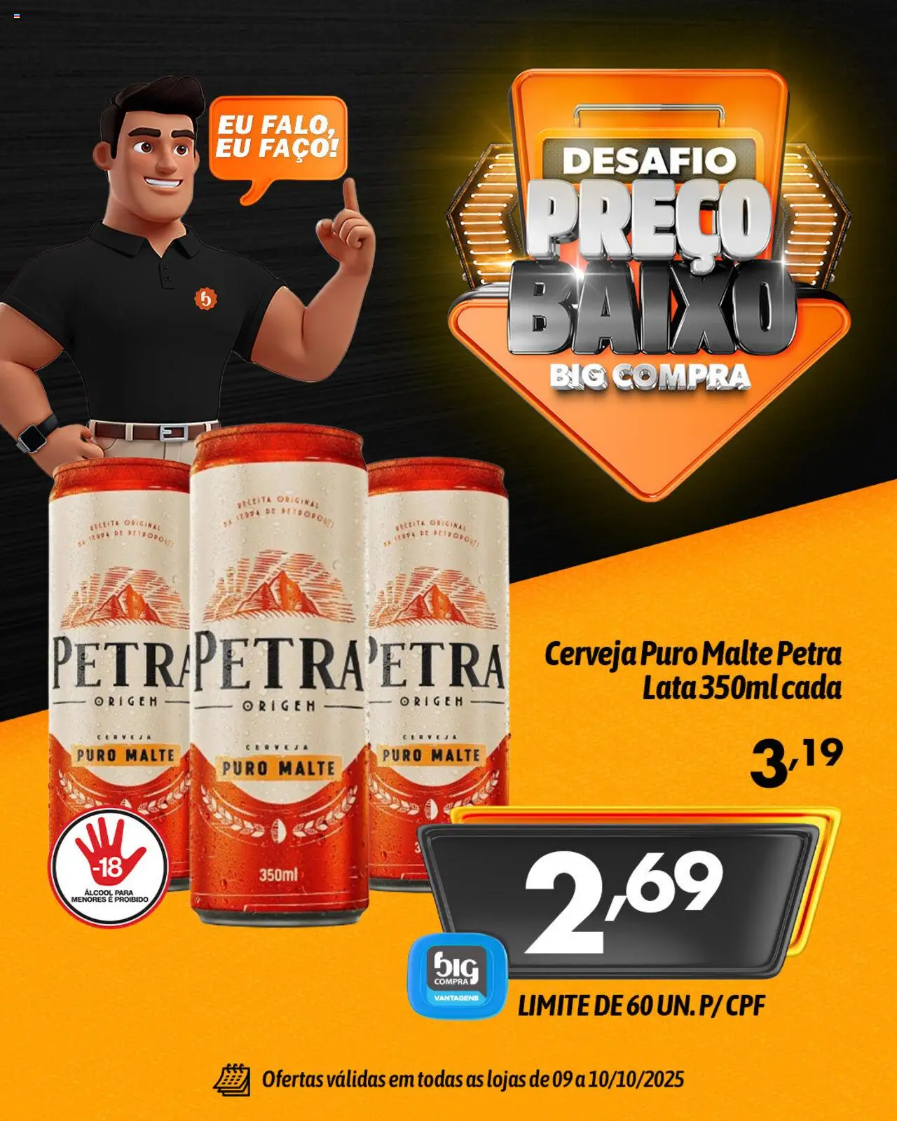 Big Compra Folheto - válido de 09.10.2025 | Página: 5 | Produtos: Cerveja, Baixo