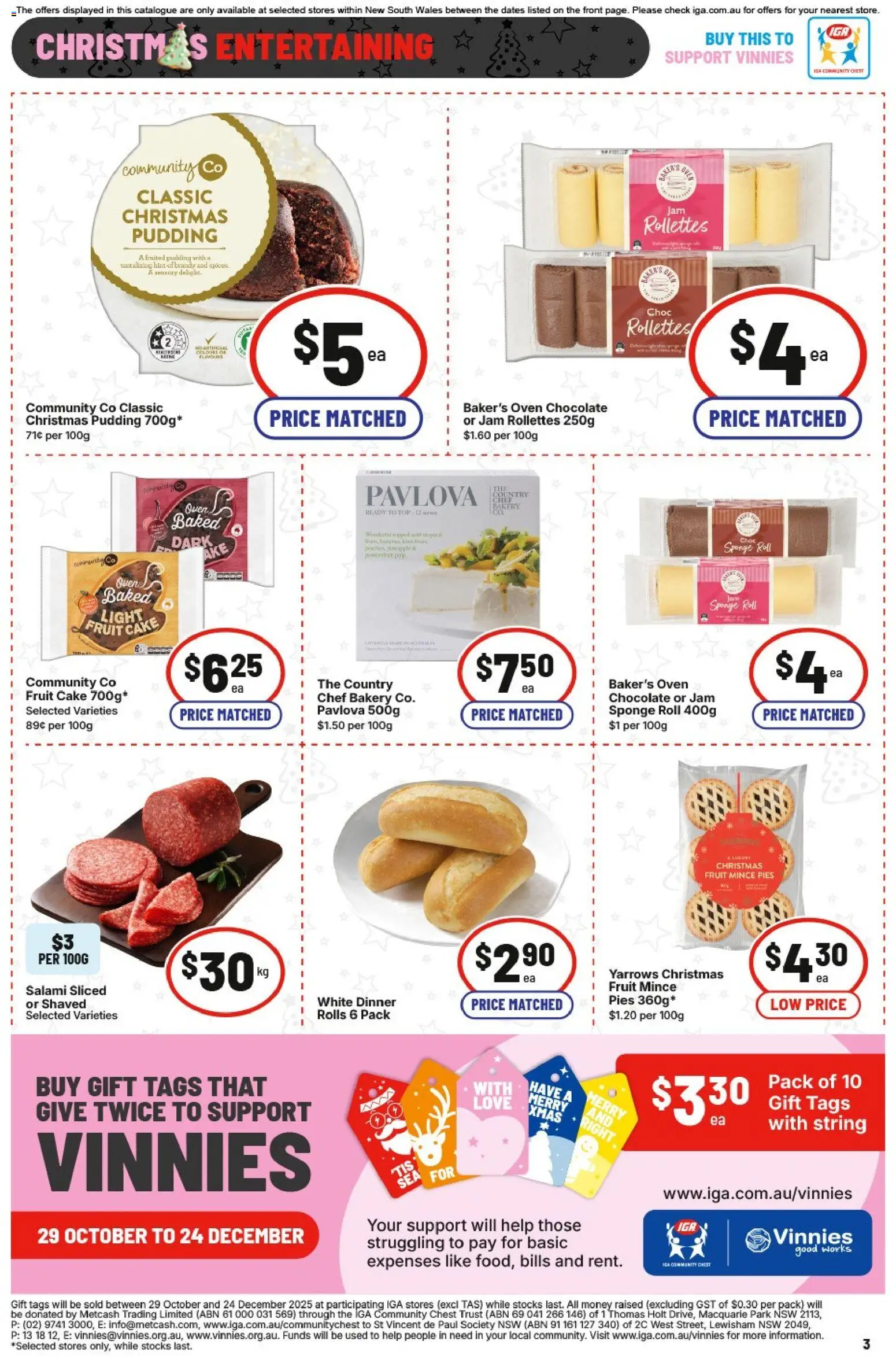 IGA catalogue - valid from 17.12.2025 | Page: 6 | Products: Light, Pudding, Pies, Bakery