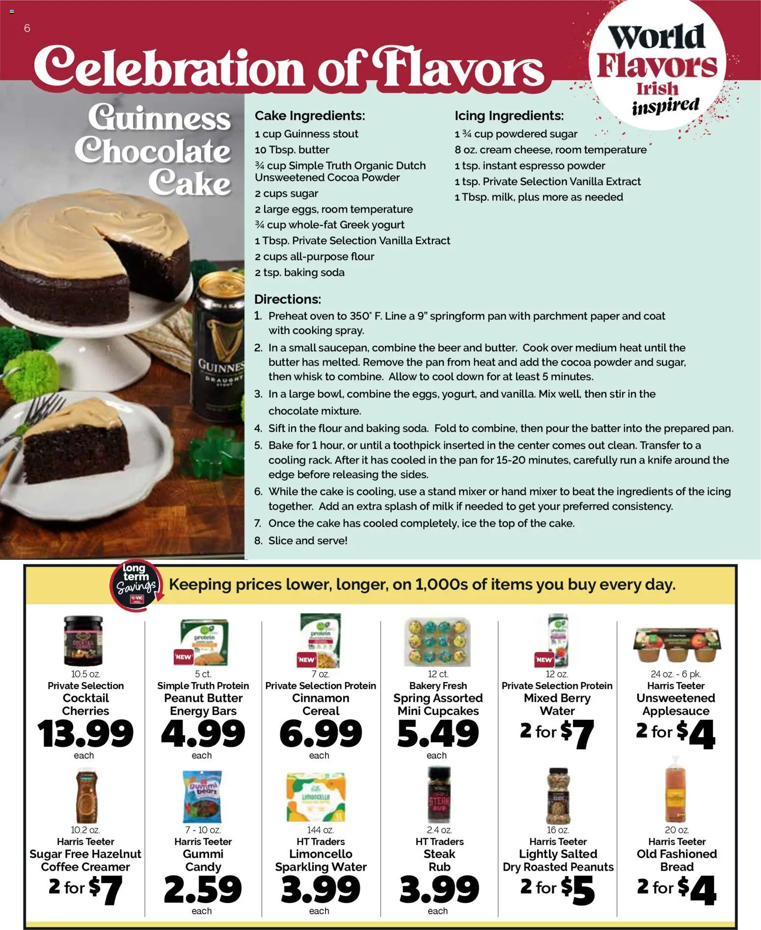 Harris Teeter Monthly Ad - valid from 25.02.2026 | Page: 6 | Products: Bread, Coffee, Coat, Water