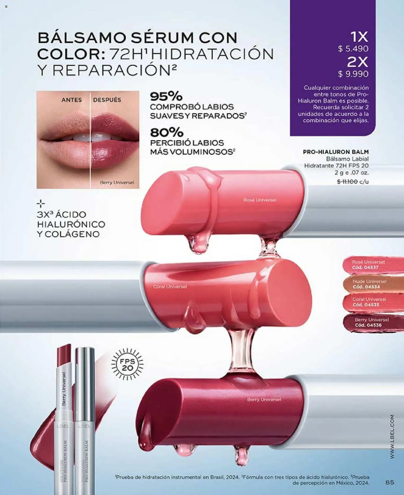 Catálogo L'Bel Campaña 3 │ válido desde el 01.02.2026 | Página: 84 | Productos: Bálsamo, Labial, Serum